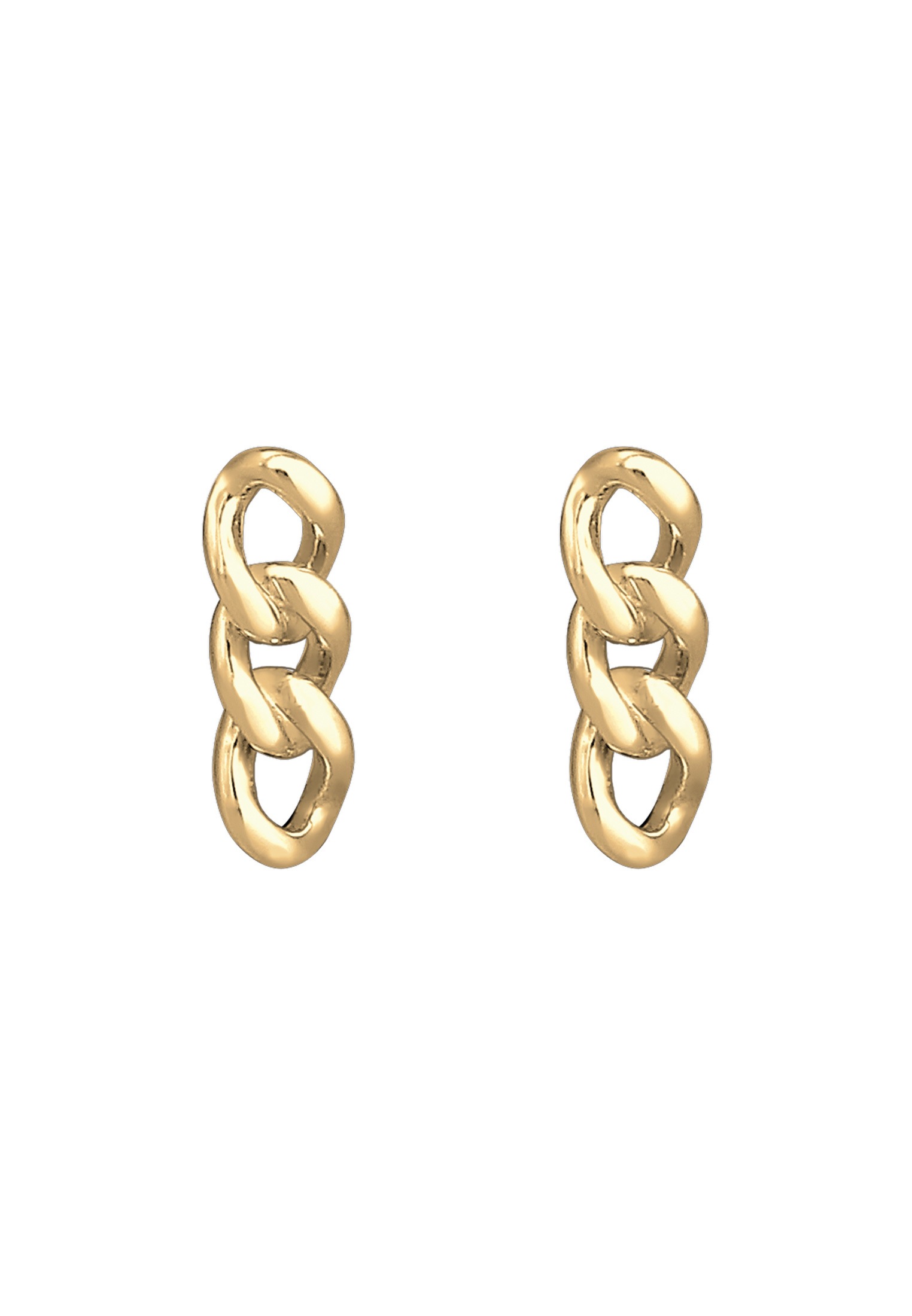 Elli Paar Ohrstecker »Ohrringe Hänger Panzerkette Trend Blogger Cool 925 Silber«