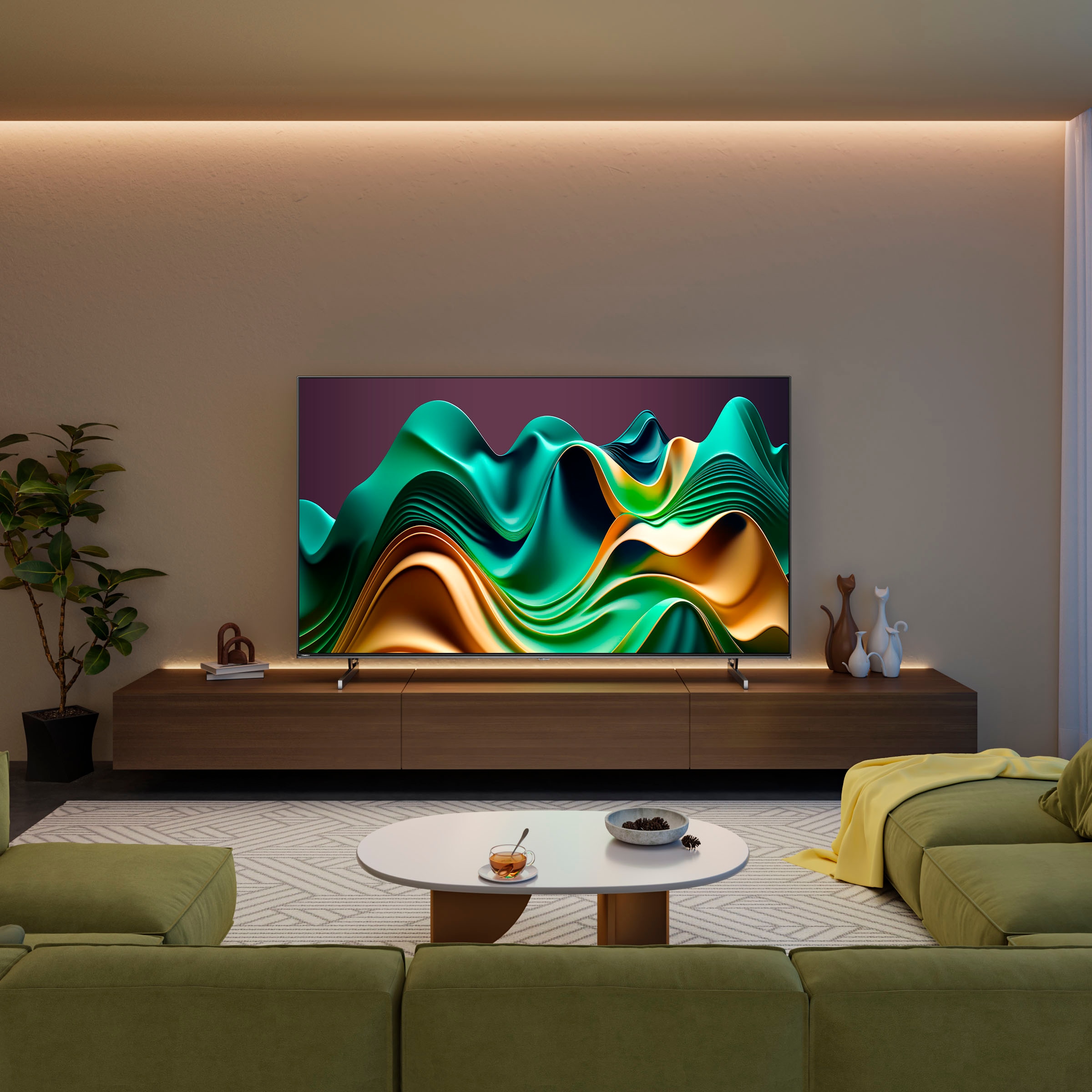 Hisense Mini-LED-Fernseher »55U6NQ«, 139 cm/55 Zoll, 4K Ultra HD, Smart-TV, 4KUHD, ULED, Mini LED