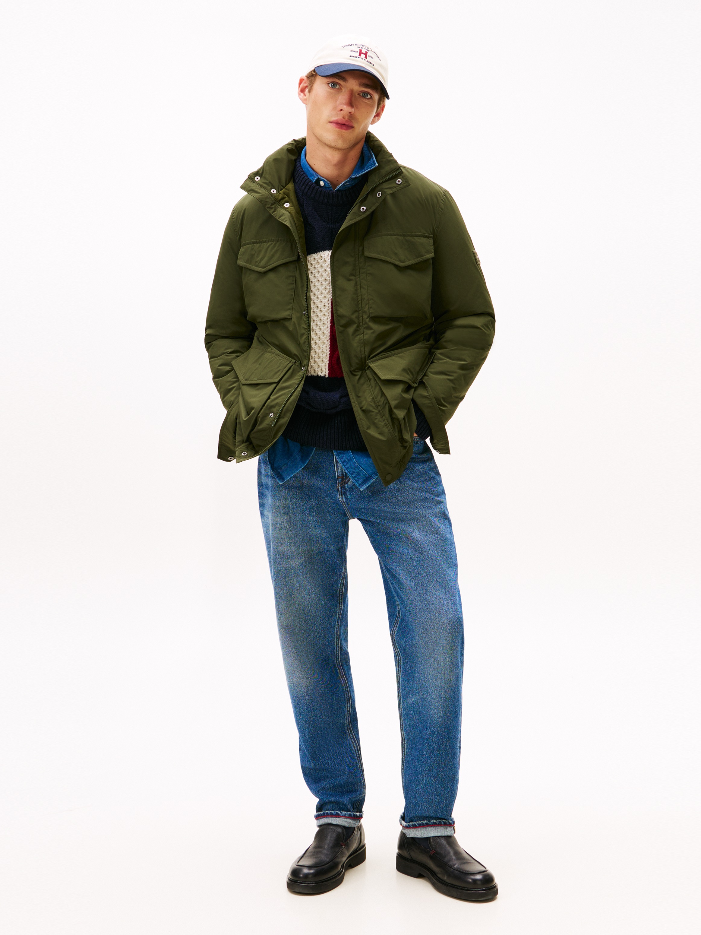 Tommy Hilfiger Fieldjacket »LW PACKABLE« mit Kapuze im Kragen verstaubare Kapuze, normale Passform
