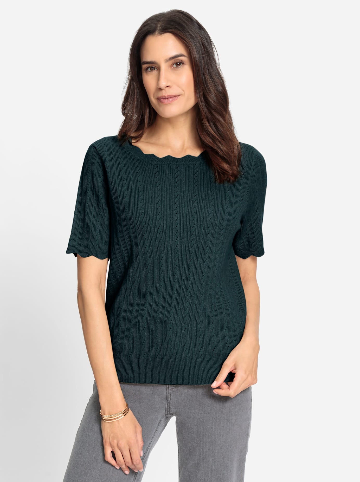 Inspirationen Kurzarmpullover »Kurzarm-Pullover«