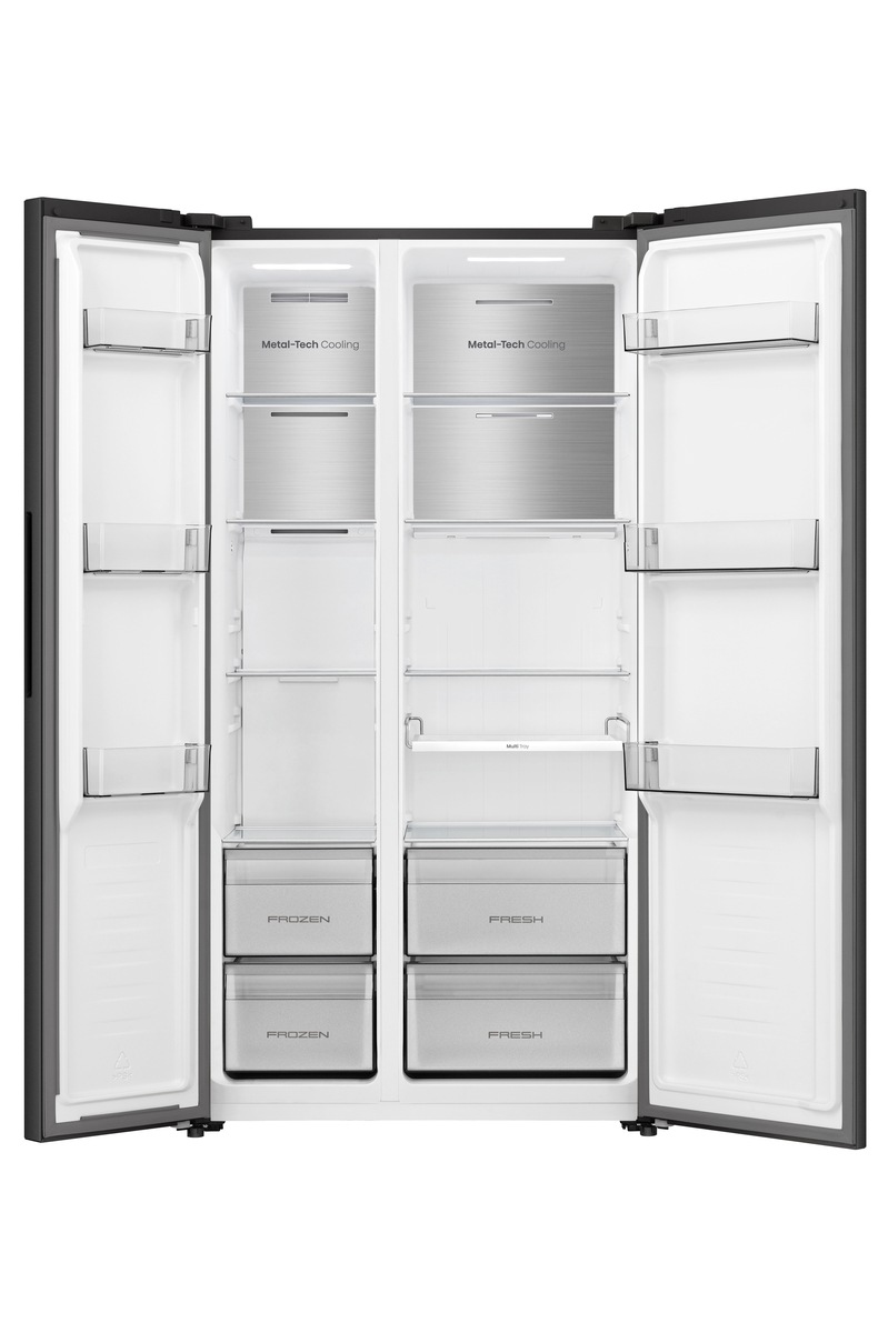 Hisense Side-by-Side »RS3P538NAFE« 178,6 cm hoch 91,1 cm breit einfacher Side by Side mit Premium-Ausstattung