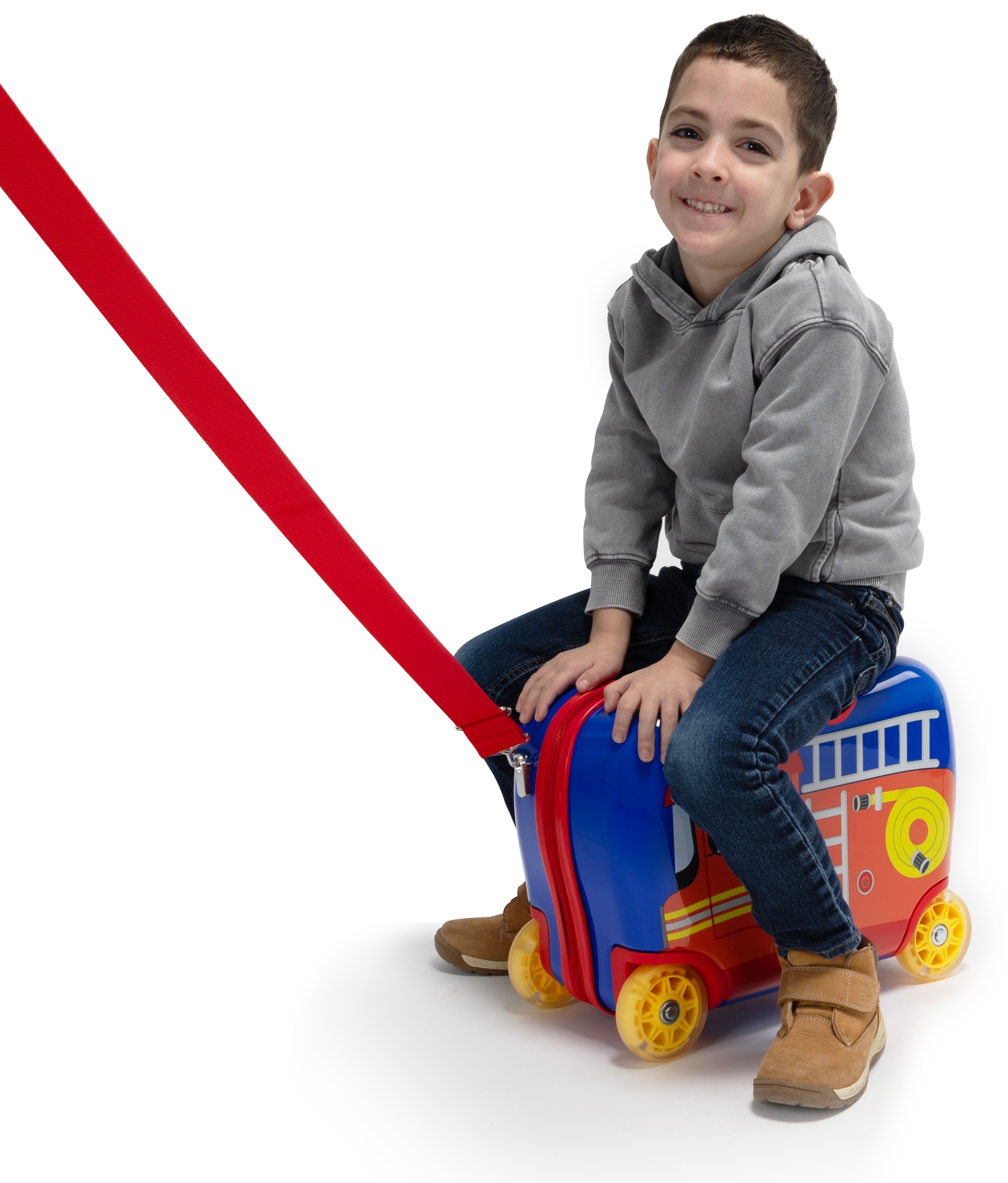 Heys Kinderkoffer »Kinderkoffer Heys Kids Ride-On Luggage, 16 cm«, 4 Rollen, Heys x Joachim Llambi Kindertrolley Kinder Reisegepäck