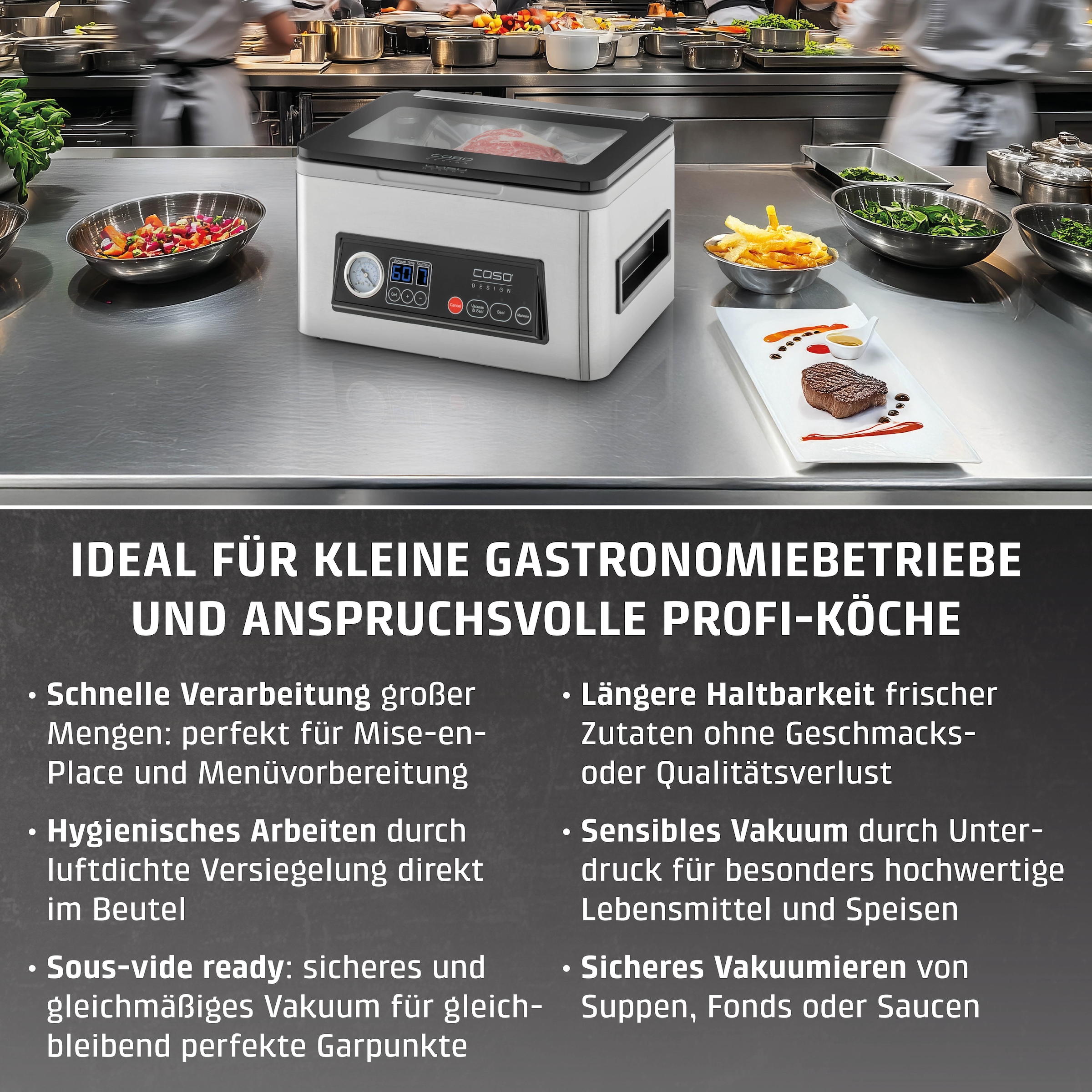 Caso Vakuumierer »1417 VacuChef 40« 280 W