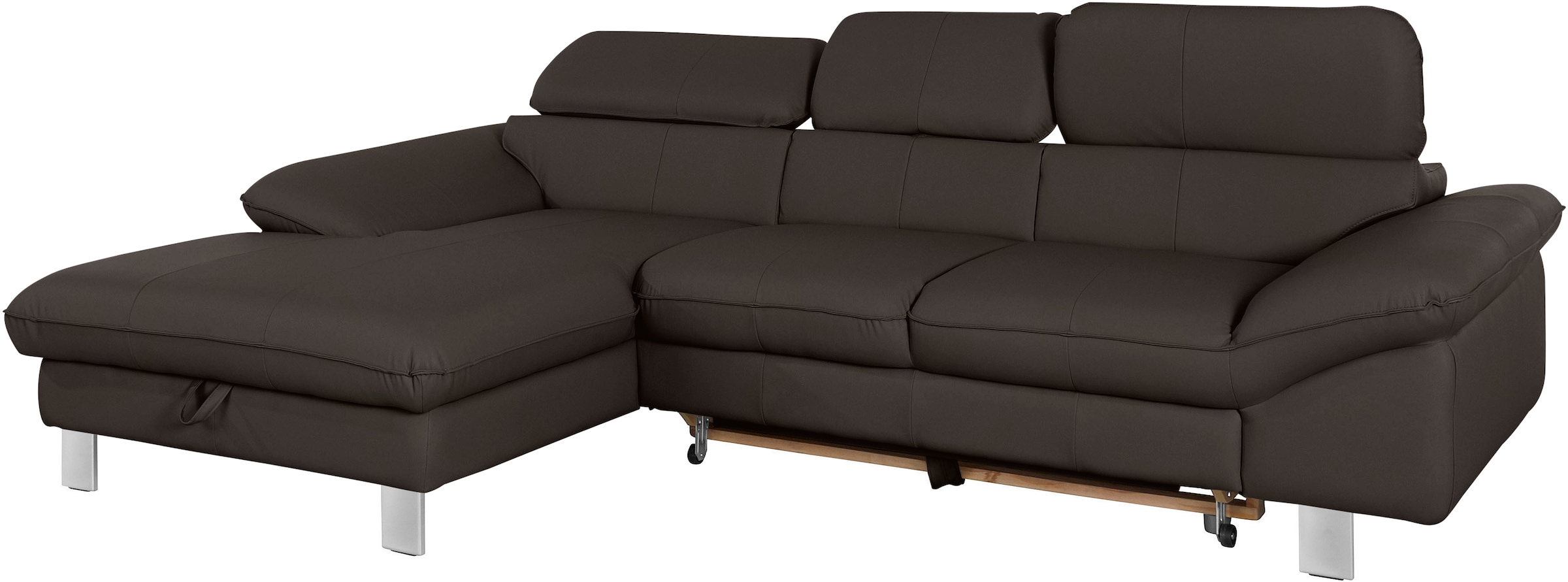 COTTA Ecksofa »Driver L-Form« mit Kopfteilverstellung, wahlweise mit Bettfunktion & Bettkasten