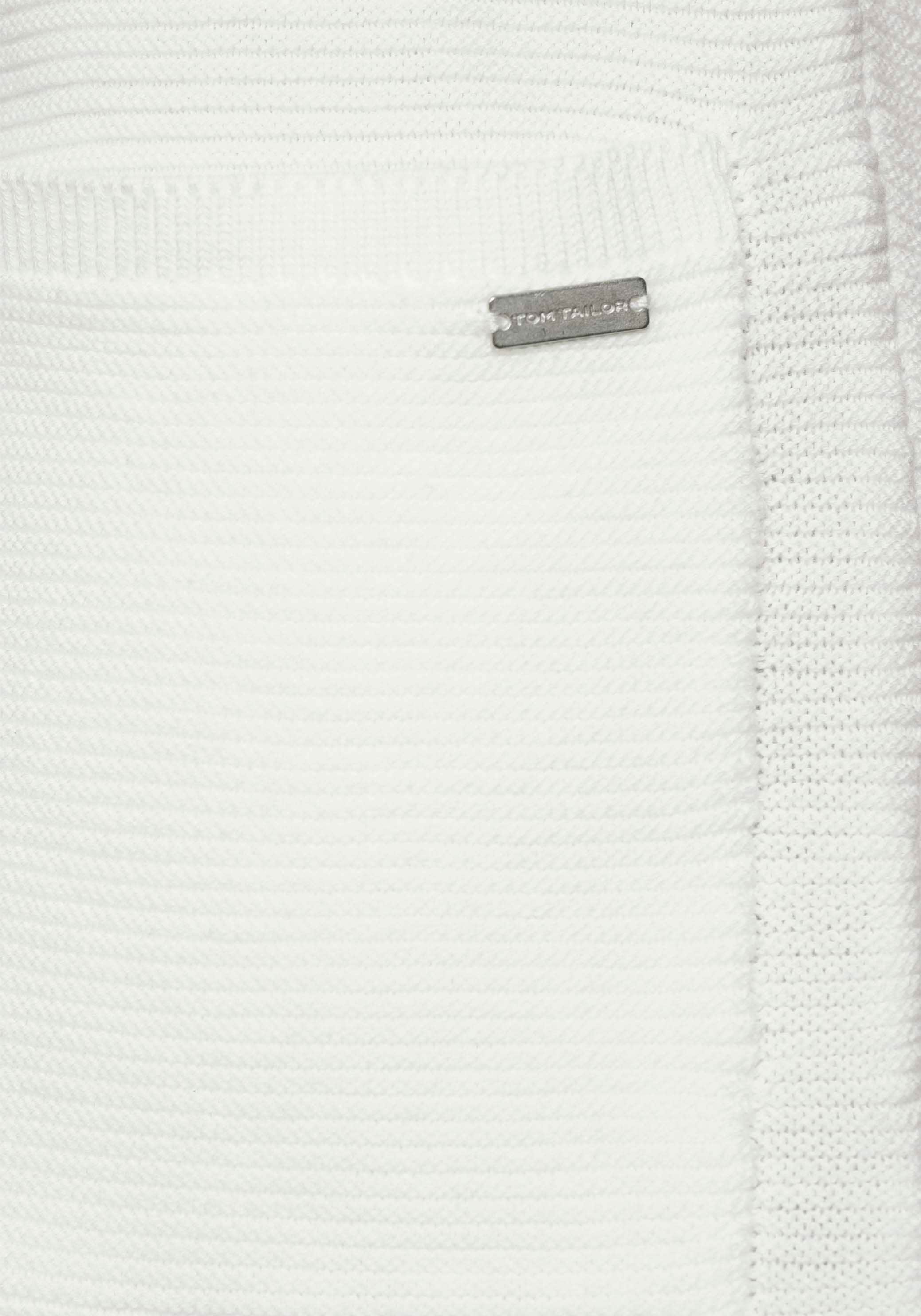 TOM TAILOR Longstrickjacke, aus Rippstrick mit aufgesetzten Taschen