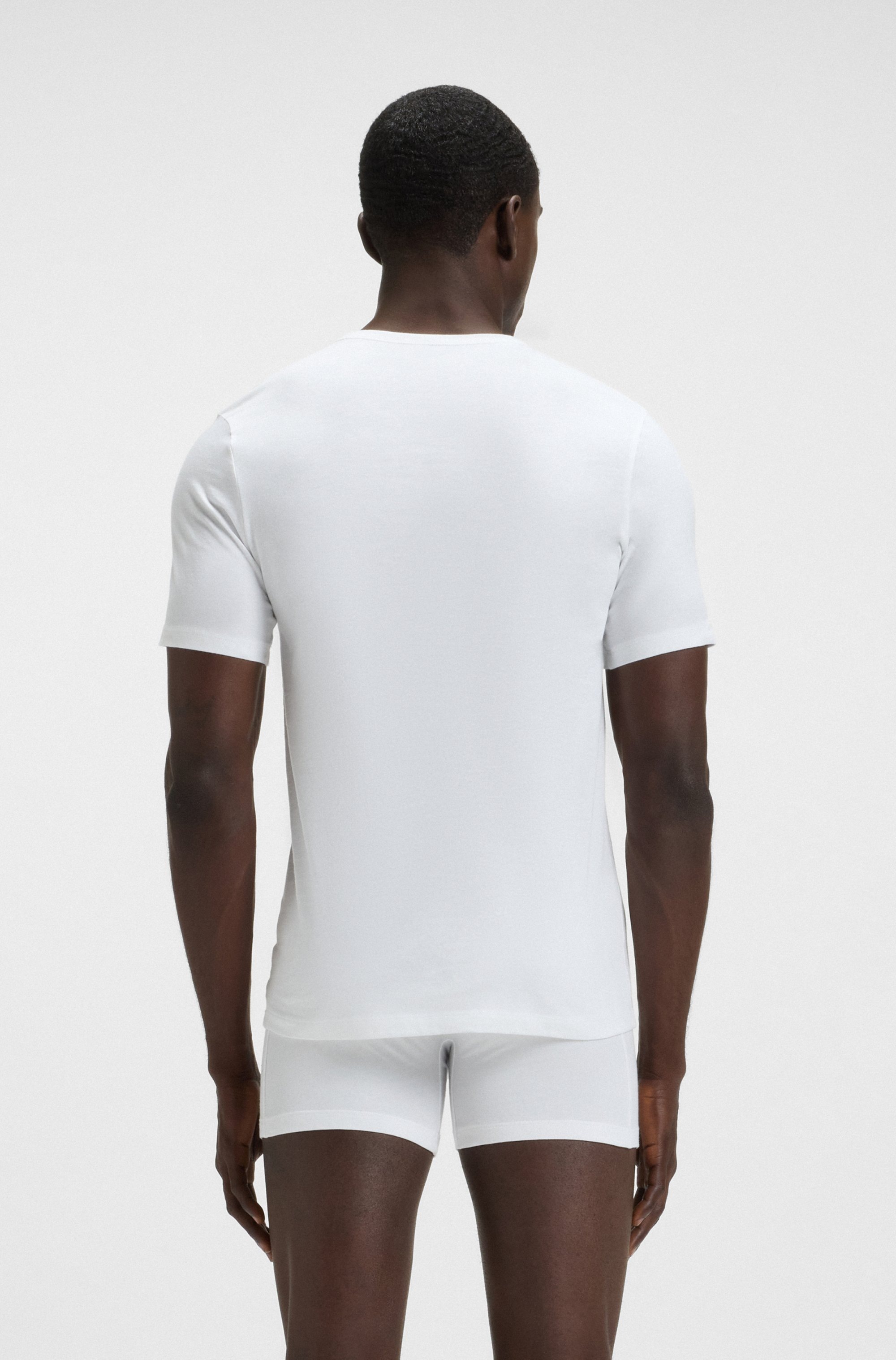 BOSS T-Shirt »TShirtRN 3P Classic«, (Packung, 3 tlg.), mit BOSS Stickerei