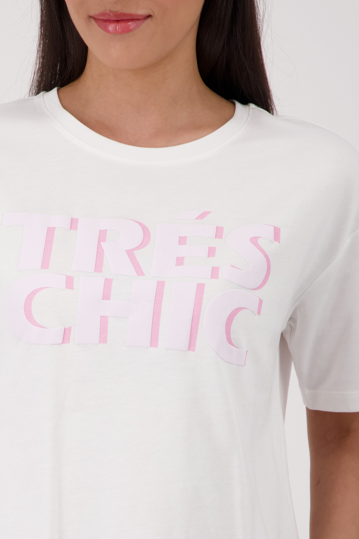 Monari T-Shirt »Shirt Schrift« Regular fit mit Schriftzug