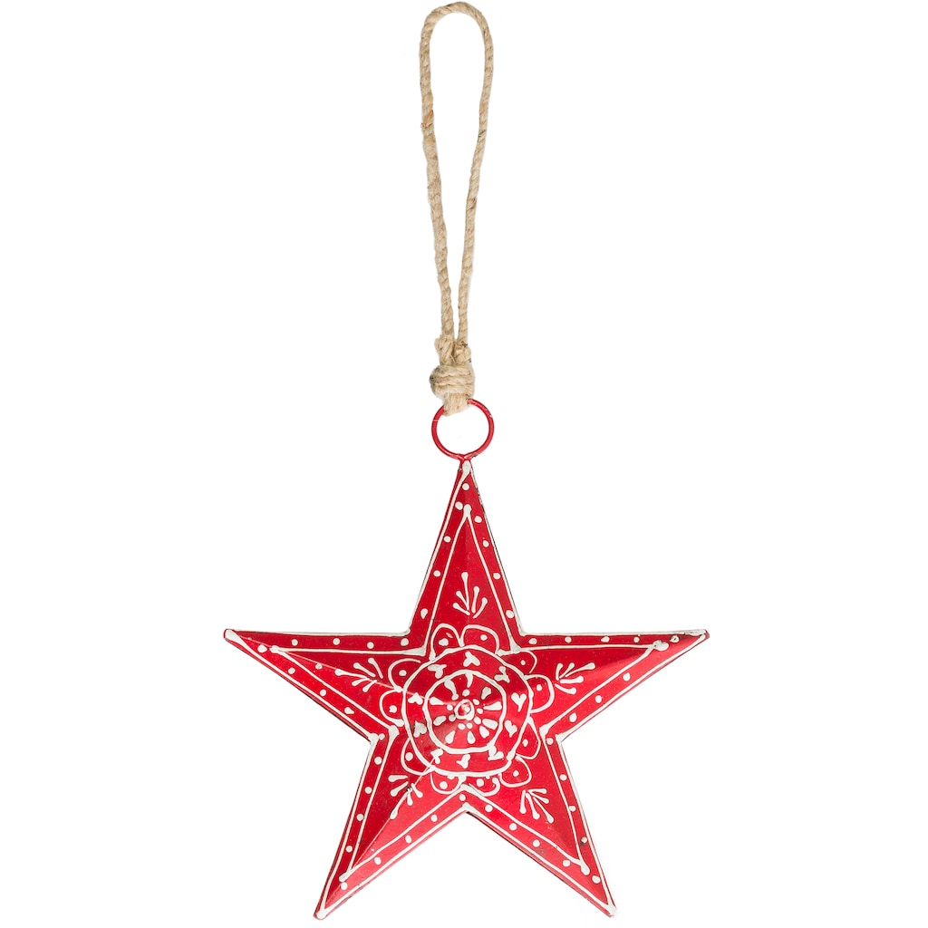 Myflair Möbel & Accessoires Dekohänger »Weihnachtsdeko rot«, (1 St.)