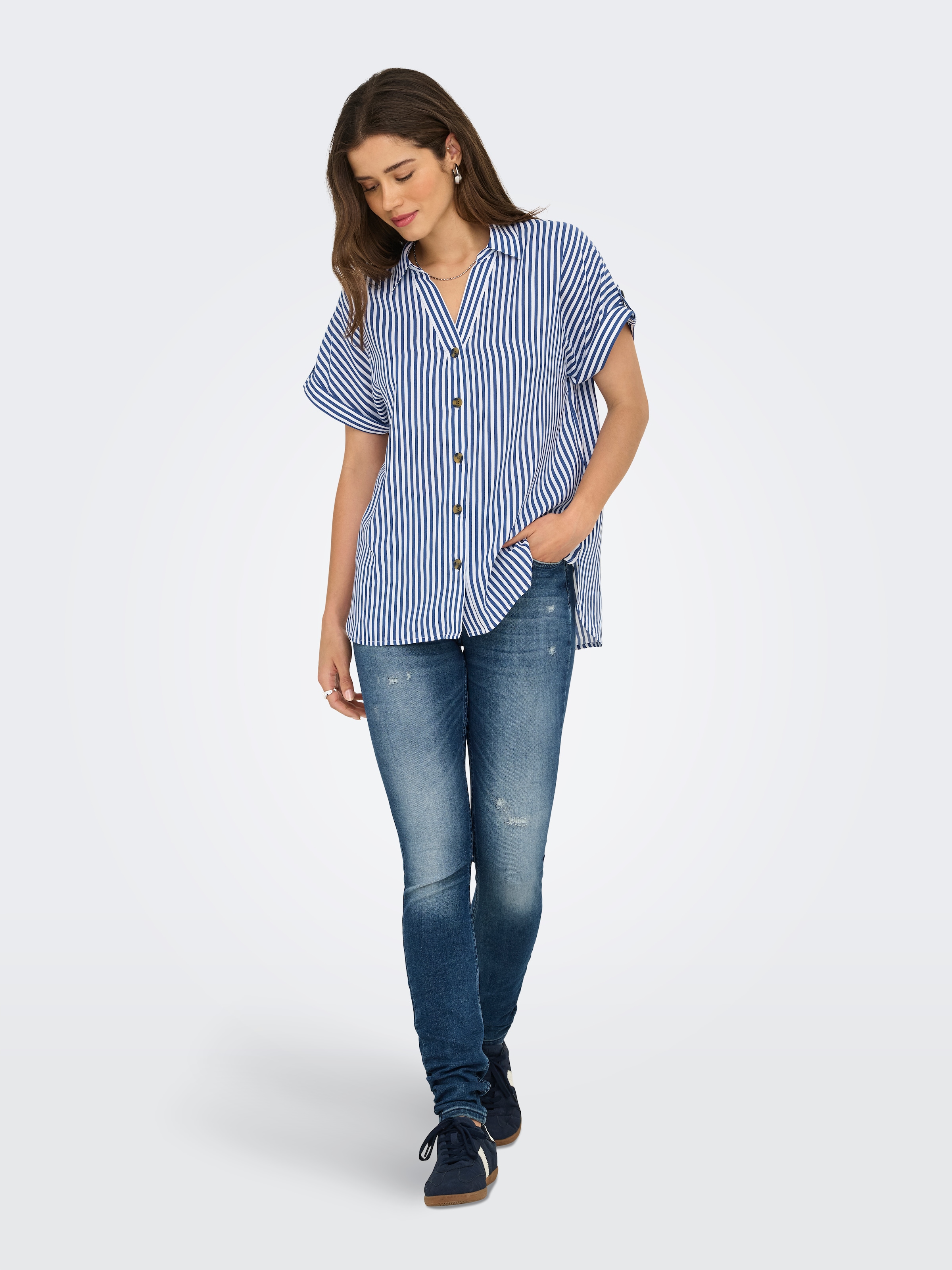 ONLY Kurzarmbluse »ONLYASMIN SHIRT S/S WVN NOOS«