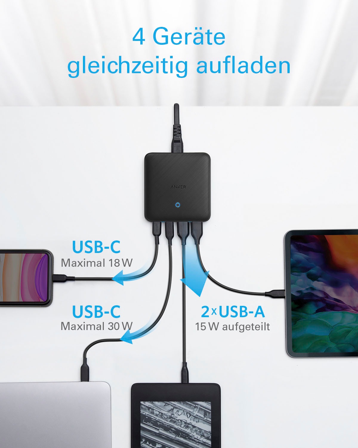 Anker Smartphone-Ladegerät »Powerport Atom III Slim«