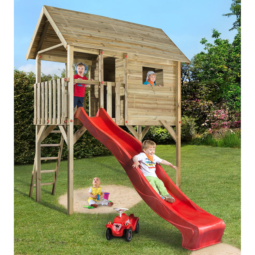 weka Spielhaus »Tabaluga Kinderstelzenhaus 815«, BxTxH: 375x235x332 cm