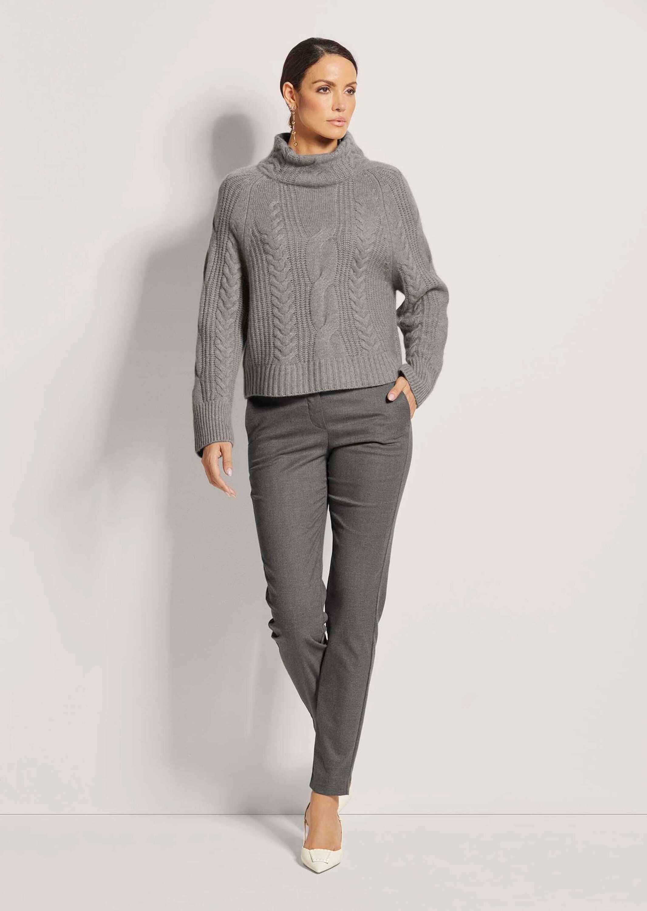 MADELEINE Longpullover »Pullover Stehkragen-Pullover mit Kaschmir«