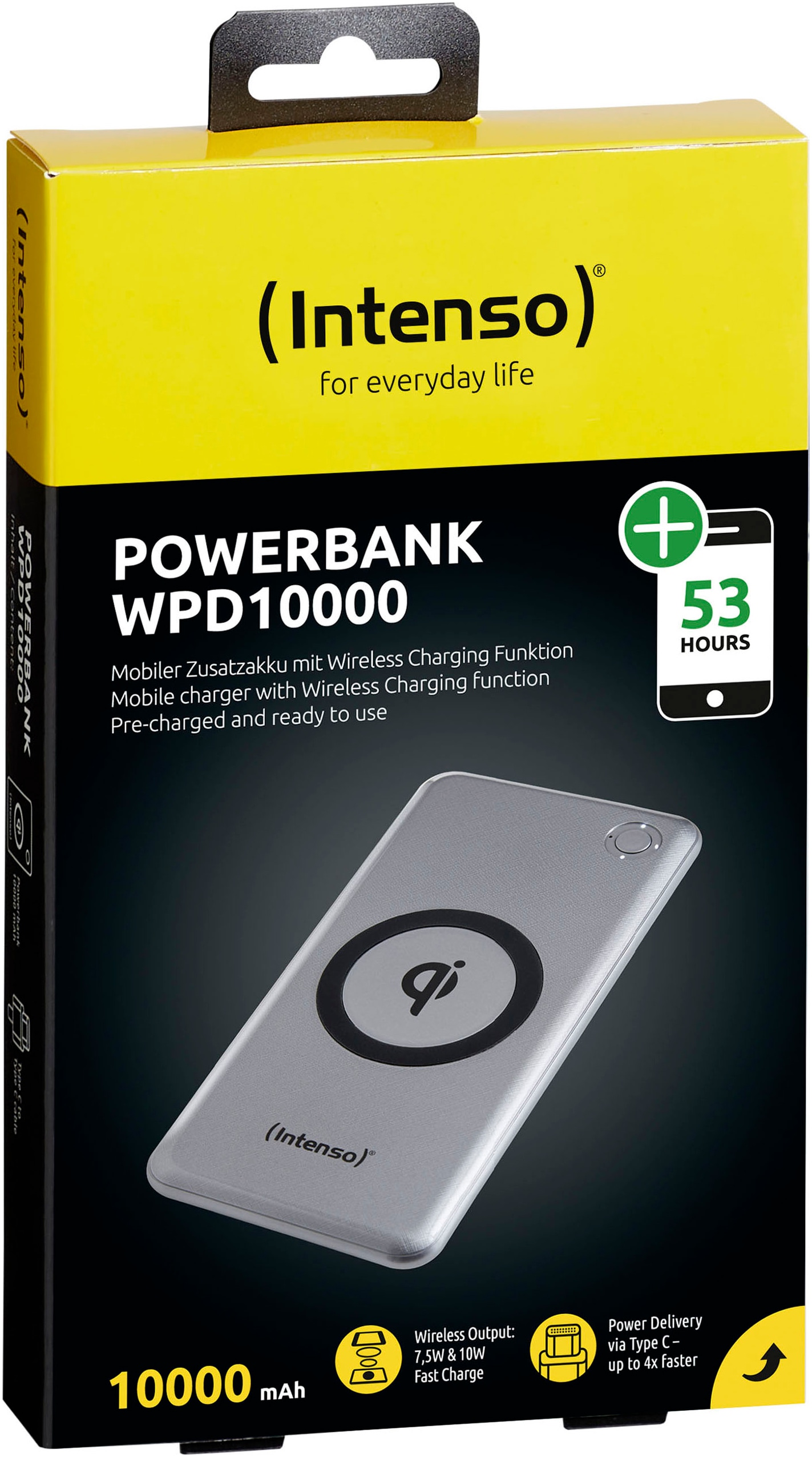 Intenso Powerbank »WPD10000«, 10000 mAh