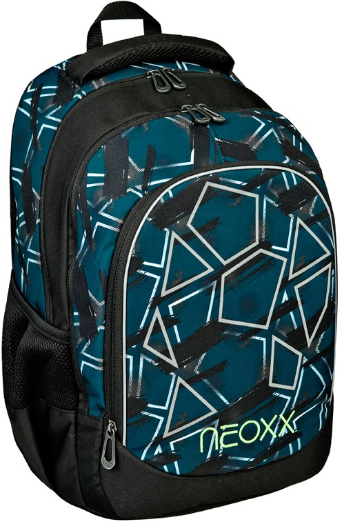 neoxx Schulrucksack »Fly, Flash yourself«, Reflektionsnaht, aus recycelten PET-Flaschen