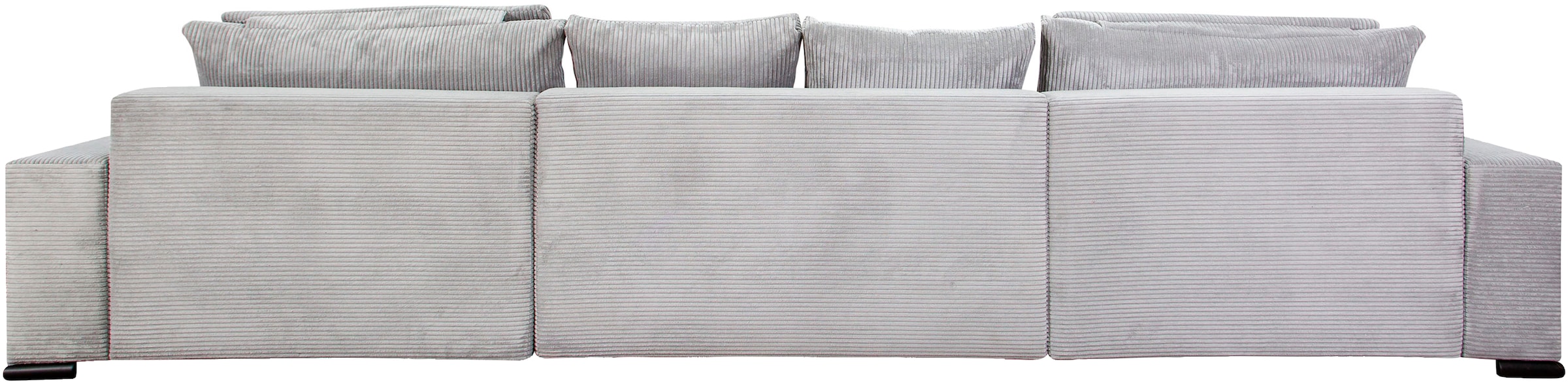 COLLECTION AB Wohnlandschaft »Josy XXXL-Relax U-Form, B: 352 cm«, mit Bettfunktion, Bettkasten & 2 Nackenkissen, Federkern