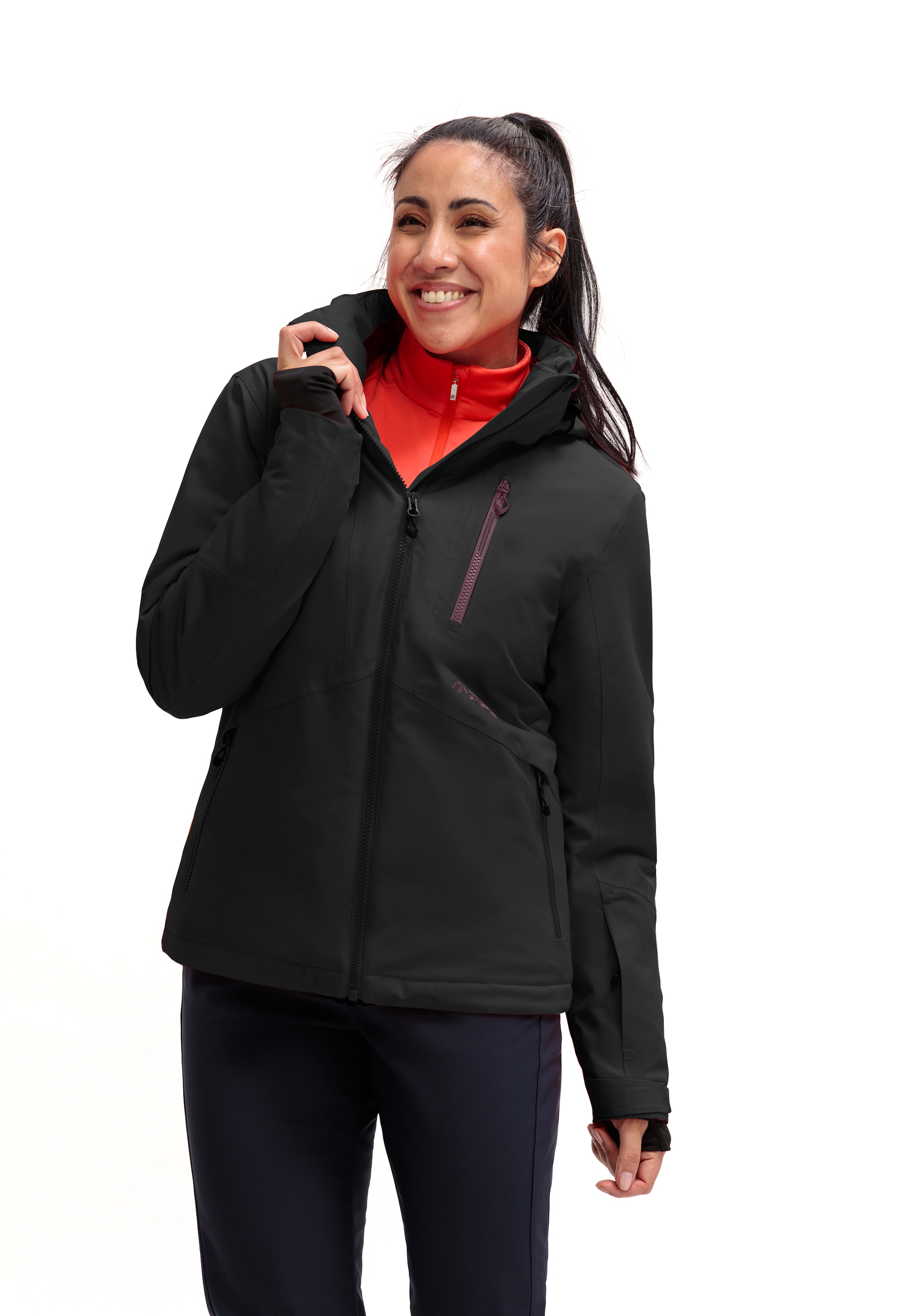 Maier Sports Skijacke »Straja« Damen Winterjacke, wind/wasserdicht, 3 RV-Taschen und Kapuze