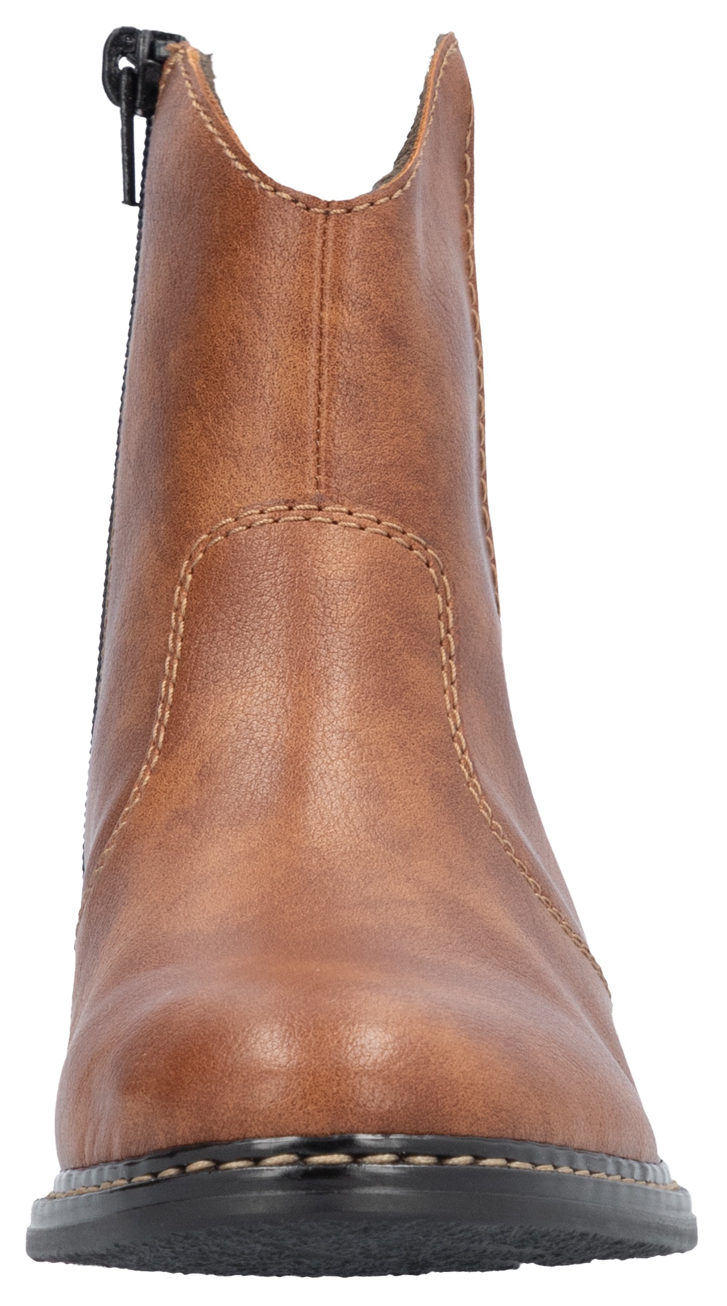 Rieker Cowboy Stiefelette, Westernstiefelette, Stiefelette, Blockabsatz mit Reißverschluss