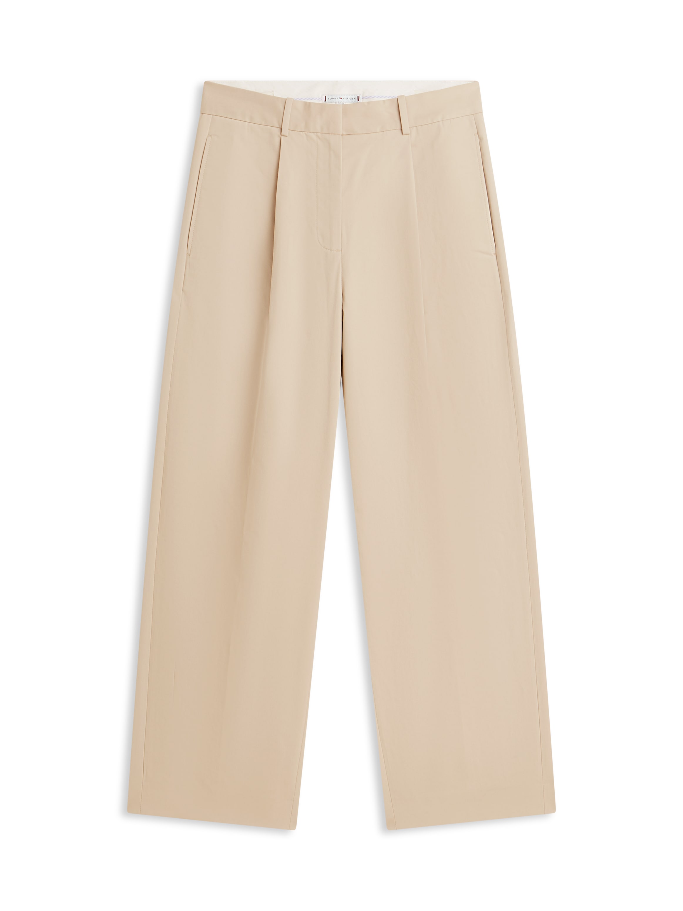 Tommy Hilfiger Chinohose »COTTON BARREL PLEATED CHINO«  Baumwollmix, Mid Rise, Tapered