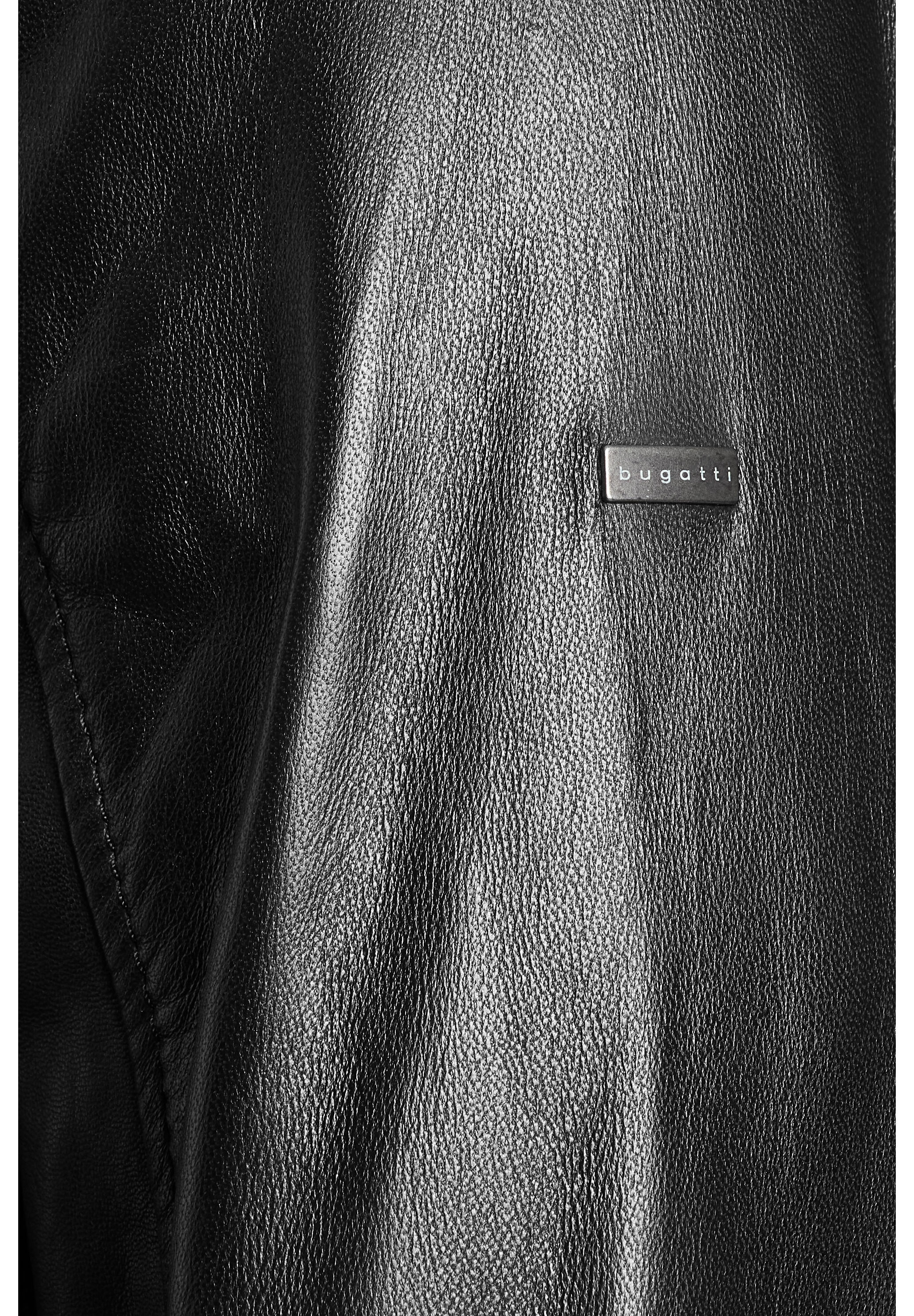 bugatti Lederjacke »BUTOTO« ohne Kapuze in Regular Fit