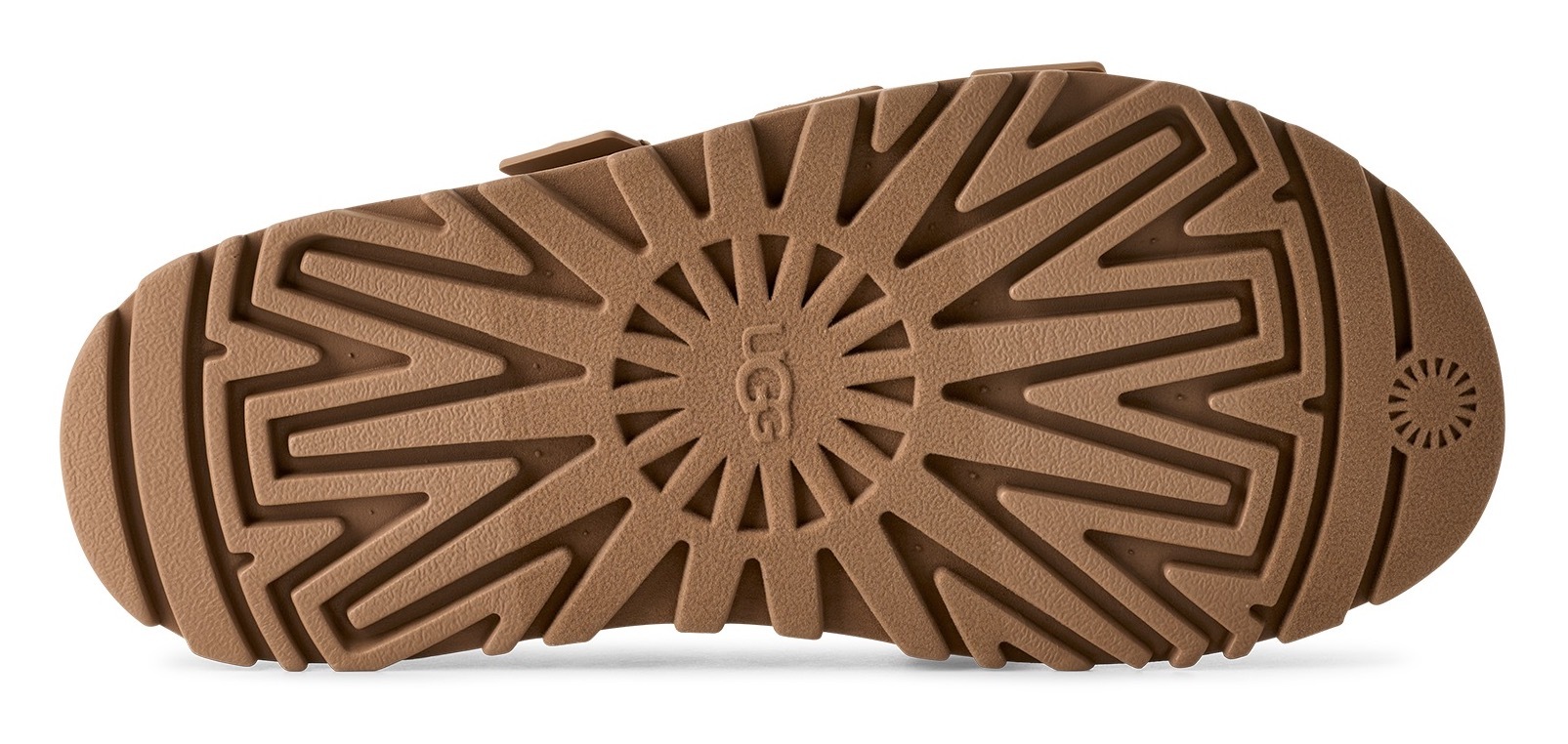 UGG Pantolette »GOLDENGLOW SLIDE«, Plateauschuh, Sandale, Flats mit Fußbett