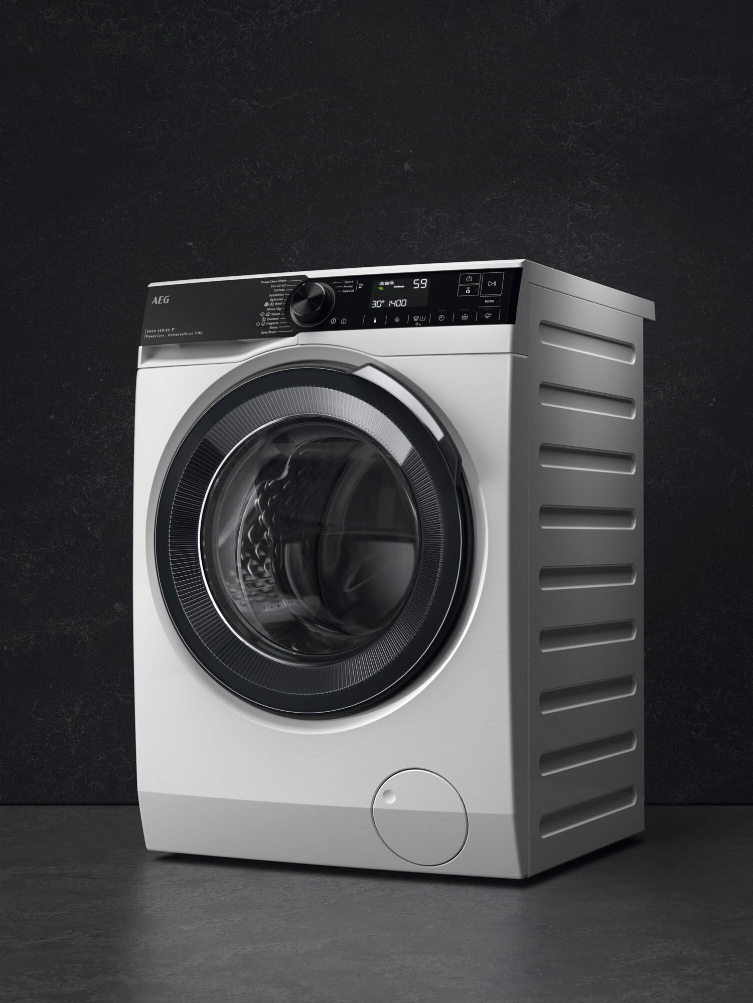 AEG Waschmaschine »LR8E75490«, Min. OTTO °C kg, 30 9 U/min, - bei bei PowerClean 59 PowerCare, nur 8000 LR8E75490, 1400 Wifi & in Fleckenentfernung online