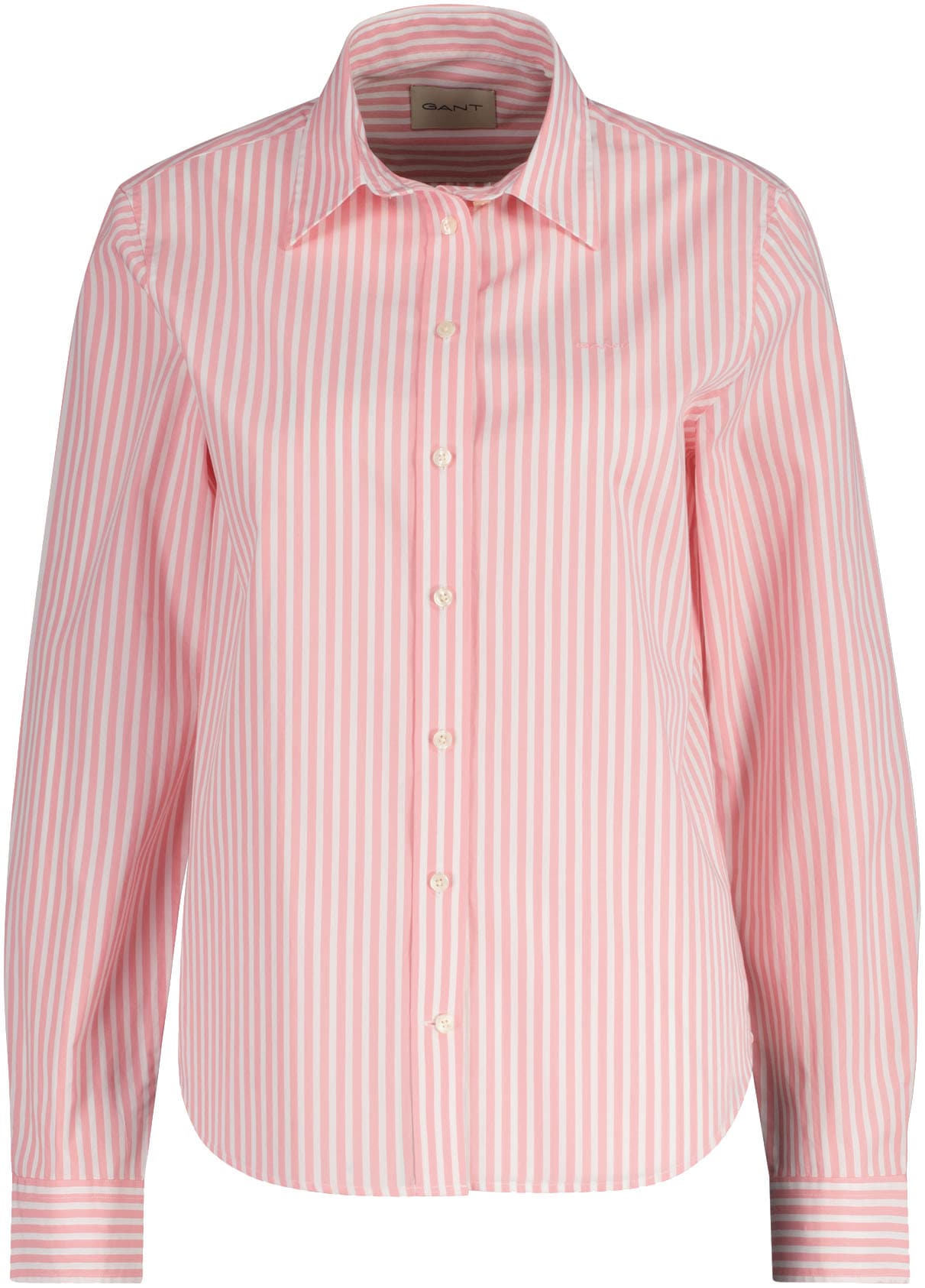 Gant Hemdbluse »REG POPLIN STRIPED SHIRT«, mit einer kleinen Logostickerei auf der Brust