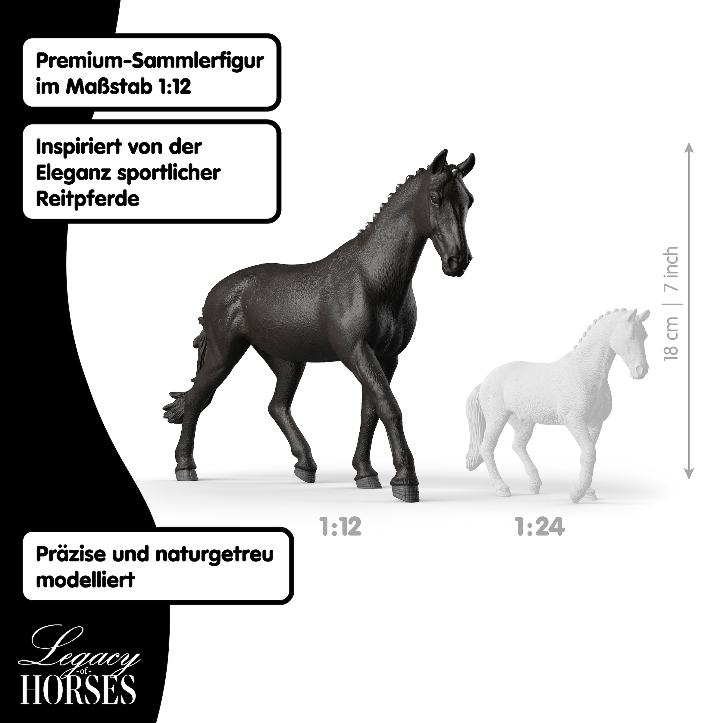 Schleich® »Legacy of Horses, Sonata Trakehner Stute, 1:12 (72235)« Sammelfigur für Erwachsene, Höhe: ca. 18 cm