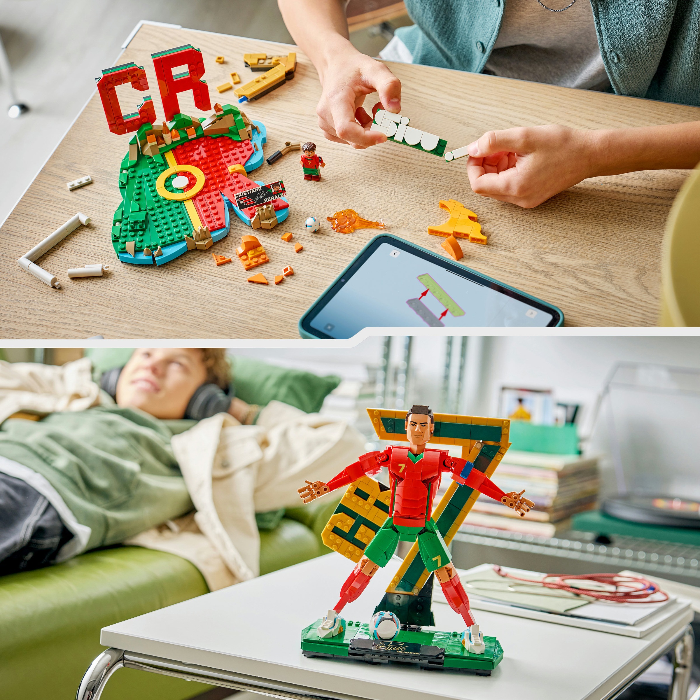 LEGO® Konstruktionsspielsteine »Cristiano Ronaldo – Fußballlegende (43016), LEGO Editions Football«