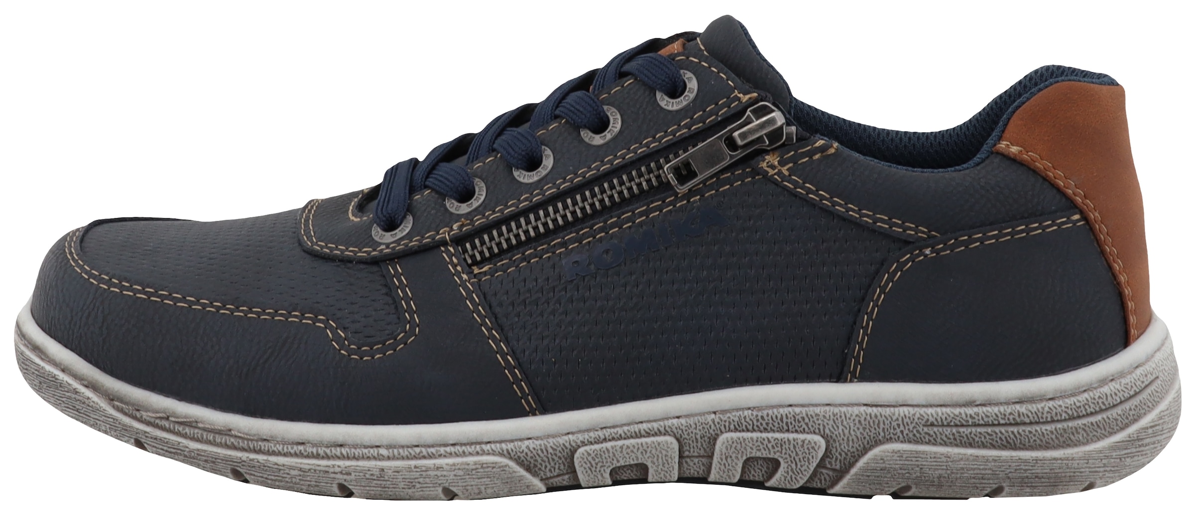 Romika Sneaker, Halbschuh, Freizeitschuh, Schnürschuh mit modischen Kontrastnähten
