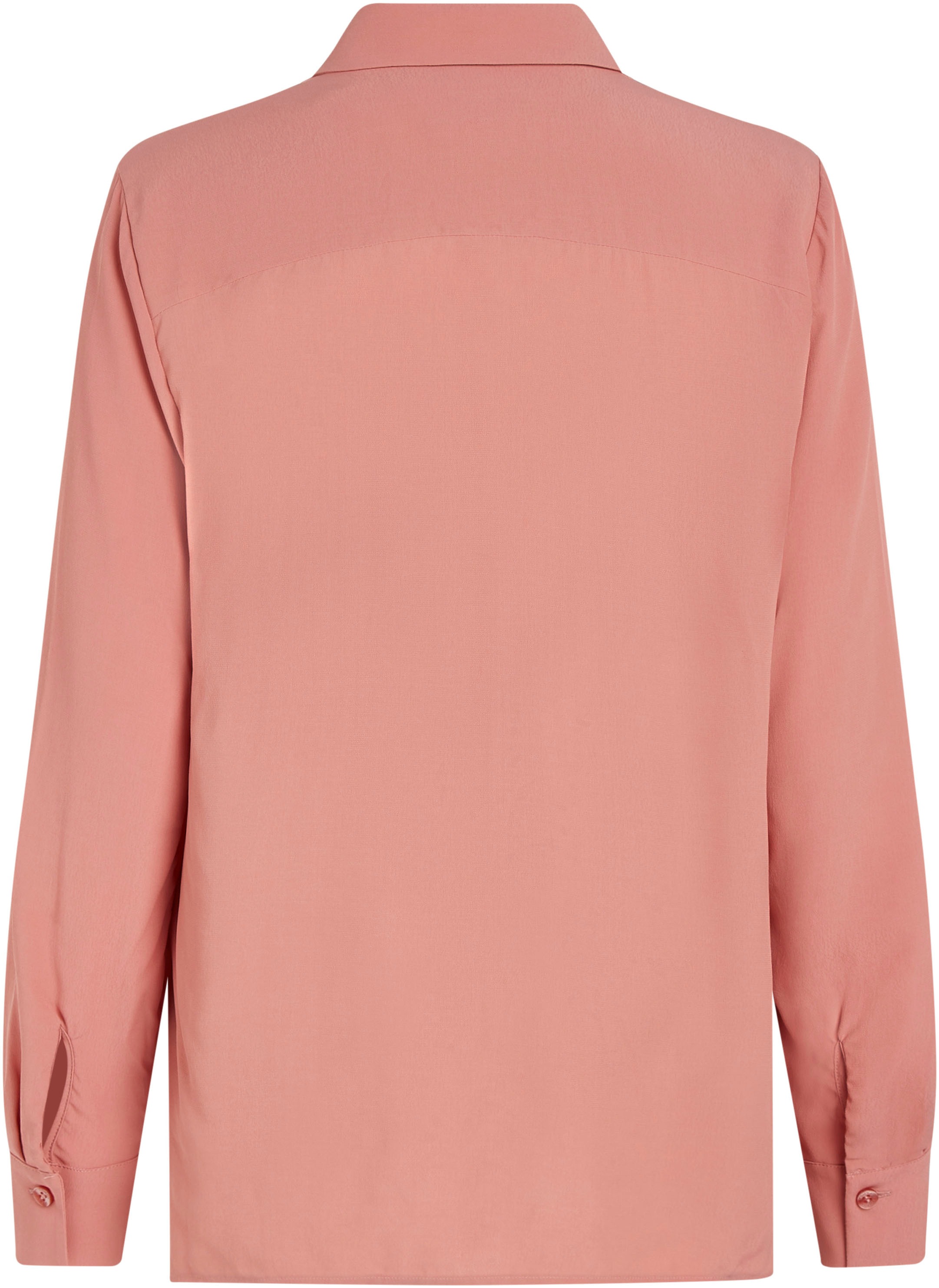 Tommy Hilfiger Hemdbluse »FLUID VIS CREPE REGULAR SHIRT LS«, mit Seitenschlitzen