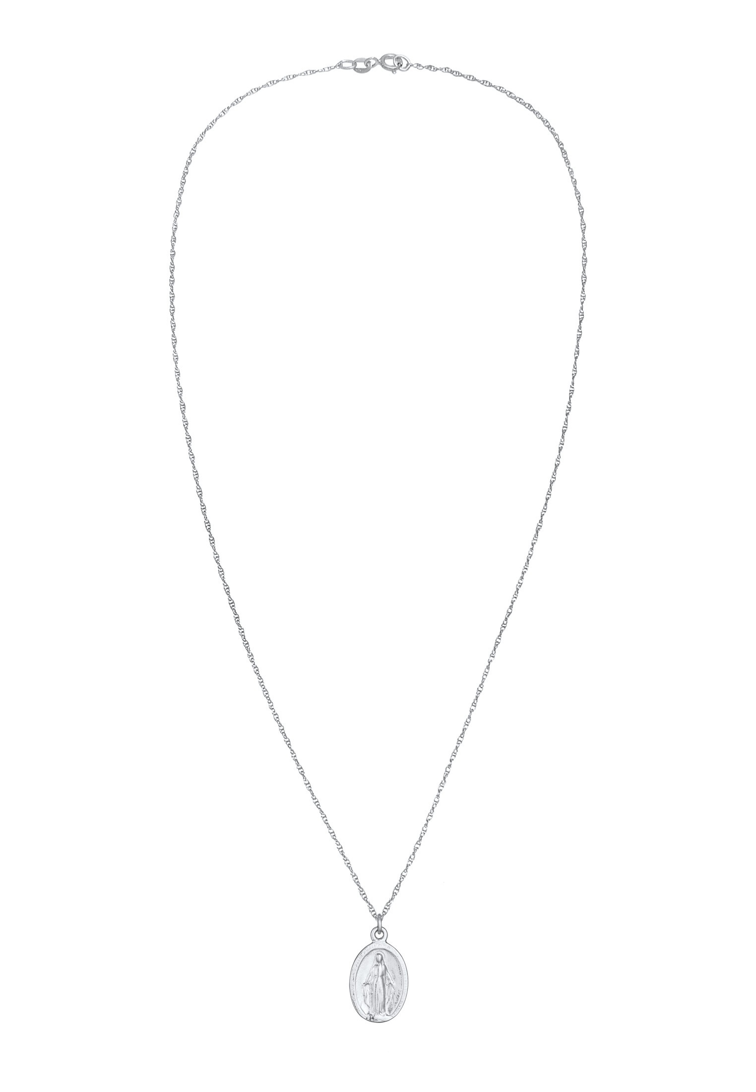 Elli Kette mit Anhänger »Halskette Marienbild Oval Vintage Style 925 Sterling Silber«