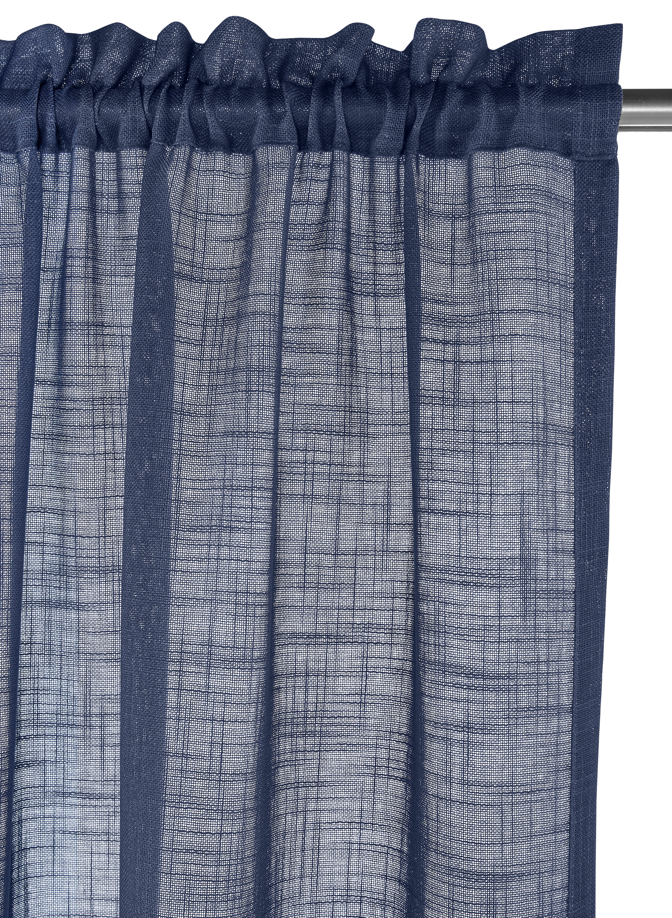 LeGer Home by Lena Gercke Gardine »Marusha, Leinenoptik, halbtransparent, 1er & 2er Pack, Topseller!« Stangendurchzug 2 Stk. tlg. Leinenoptik, grob gewebt, strukturiert, verschiedene Größen,