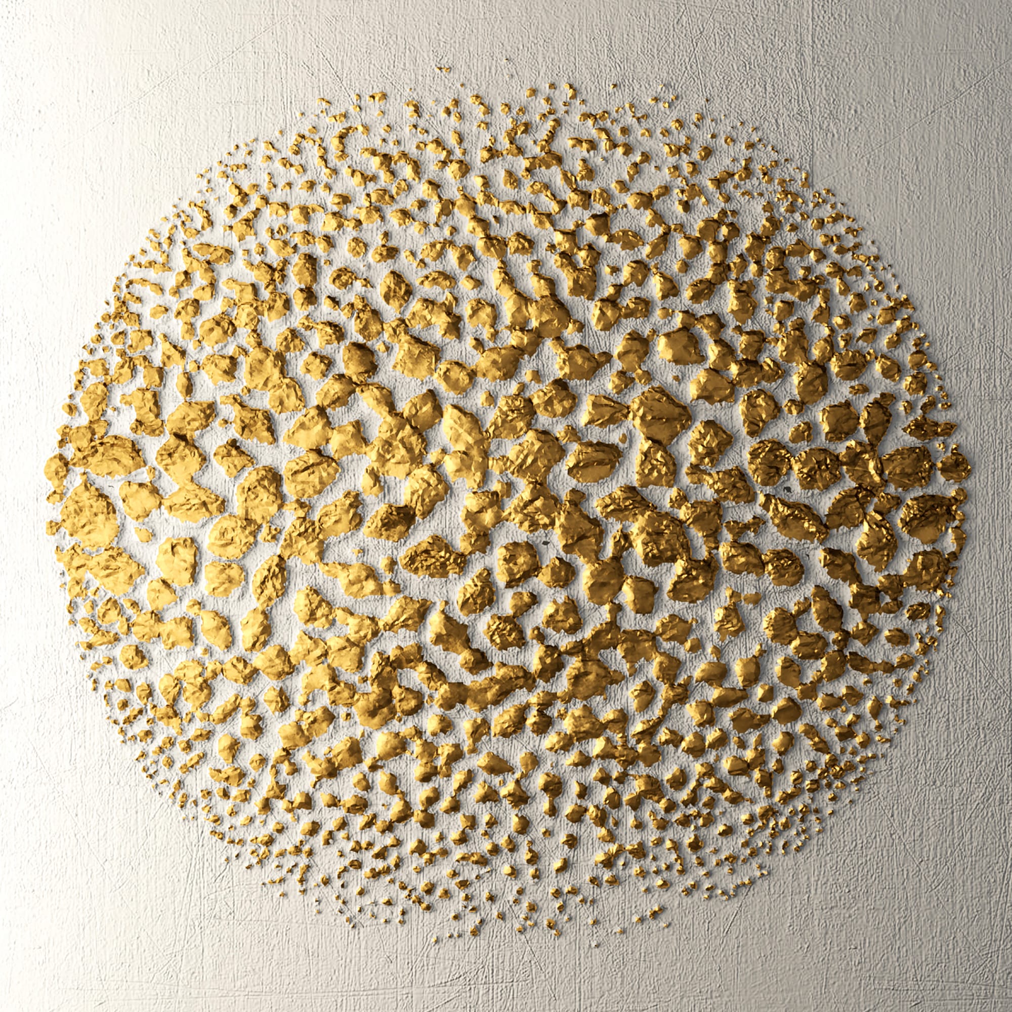 Leonique Leinwandbild »Golden Ball«, Abstrakt, (1 St.), Akustikbild mit sehr guten Schallabsorptions-Eigenschaften