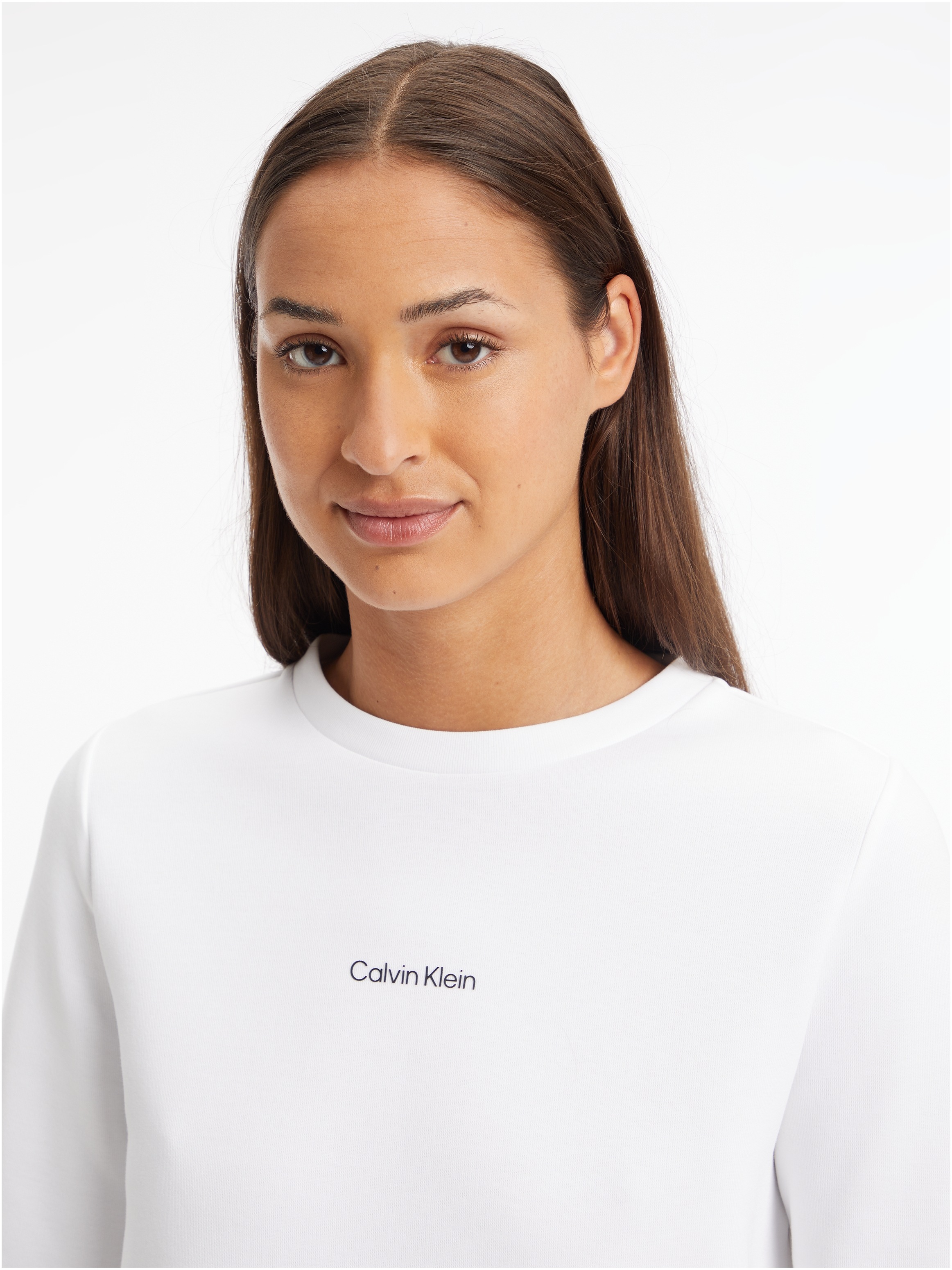 SWEATSHIRT«, Shop Sweatshirt »MICRO Calvin Online LOGO mit im Klein ESS OTTO Rundhalsausschnitt