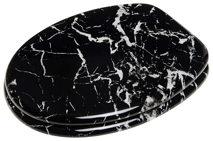 Sanilo WC-Sitz »Marmor Schwarz«