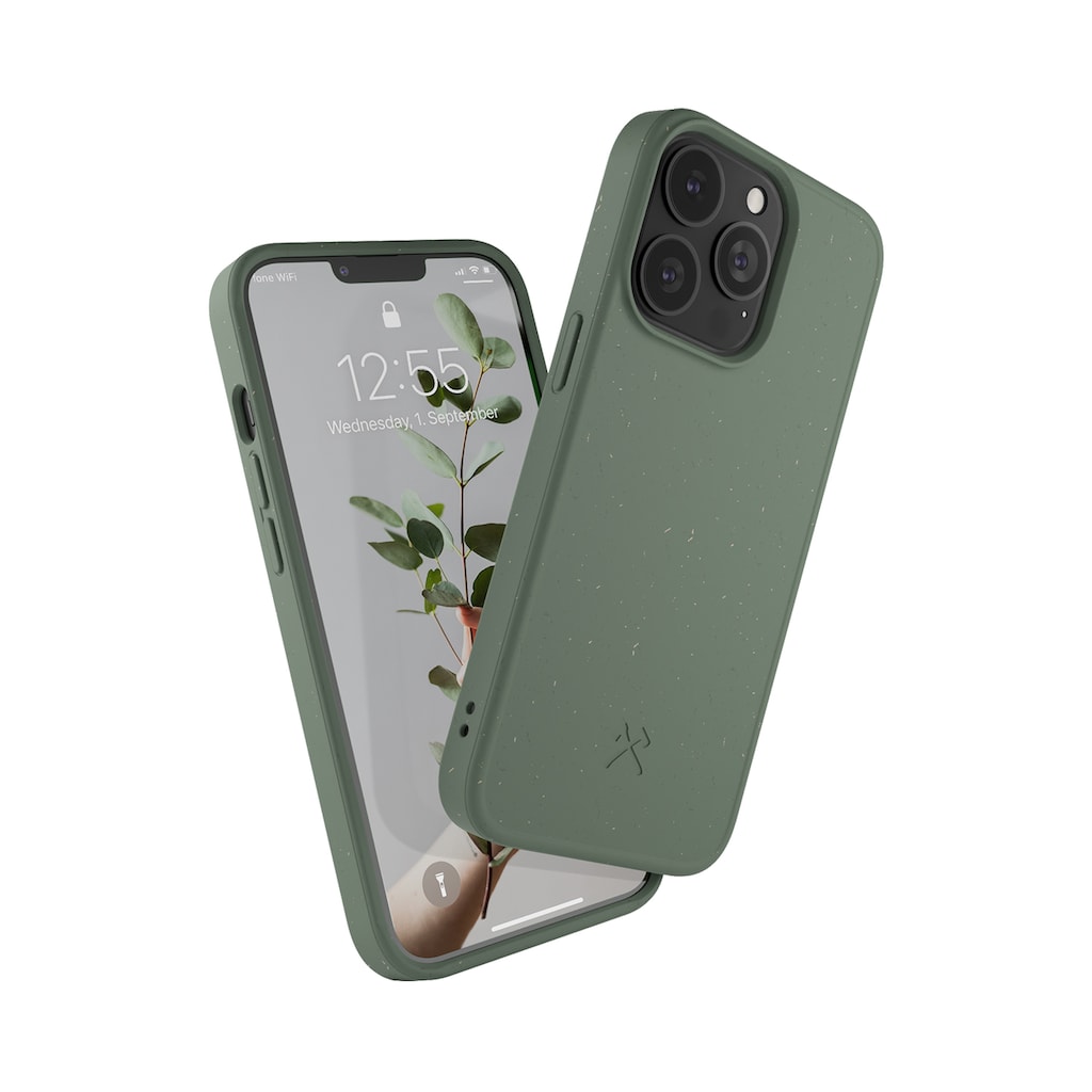 Woodcessories Smartphone-Hülle »Woodcessories - Handyhülle kompatibel mit iPhone 13 Pro«, iPhone 13 Pro, Nachhaltig aus Pflanzen