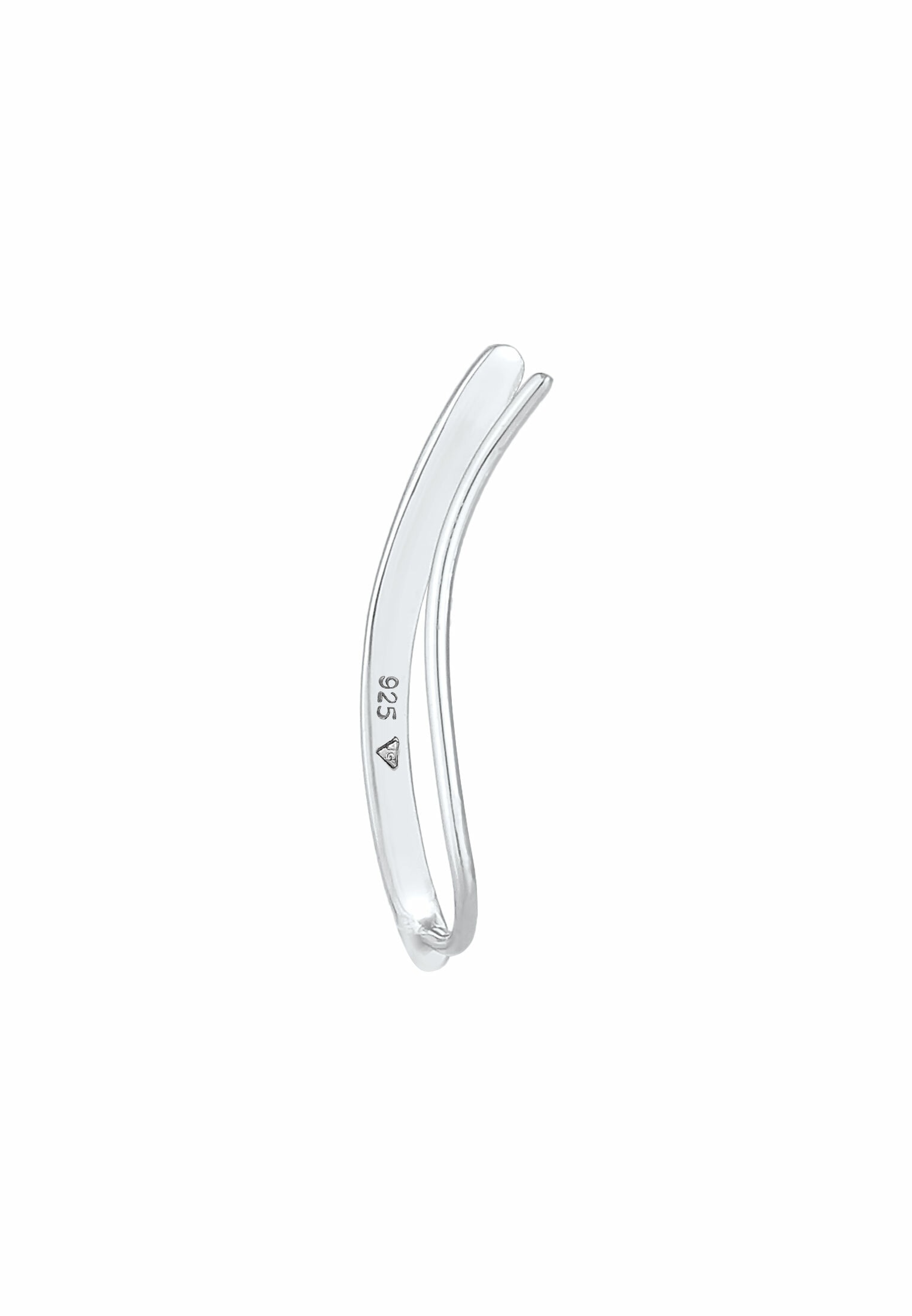 Elli Ohrklemme »Ohrringe Single Earclimber Ohrklemme Gewölbt 925 Silber«