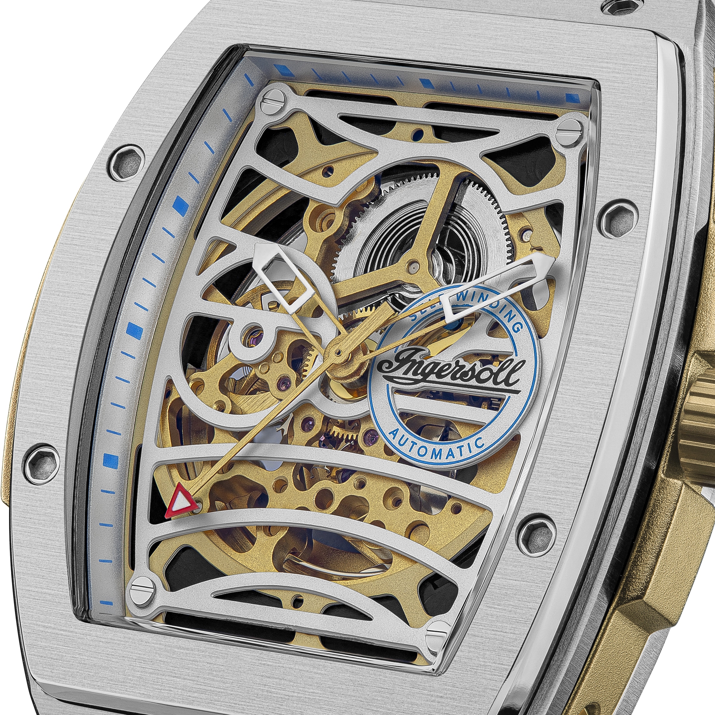 Ingersoll Automatikuhr »The Challenger« Armbanduhr, Herrenuhr, Mechanische Uhr, Silikonarmband, analog