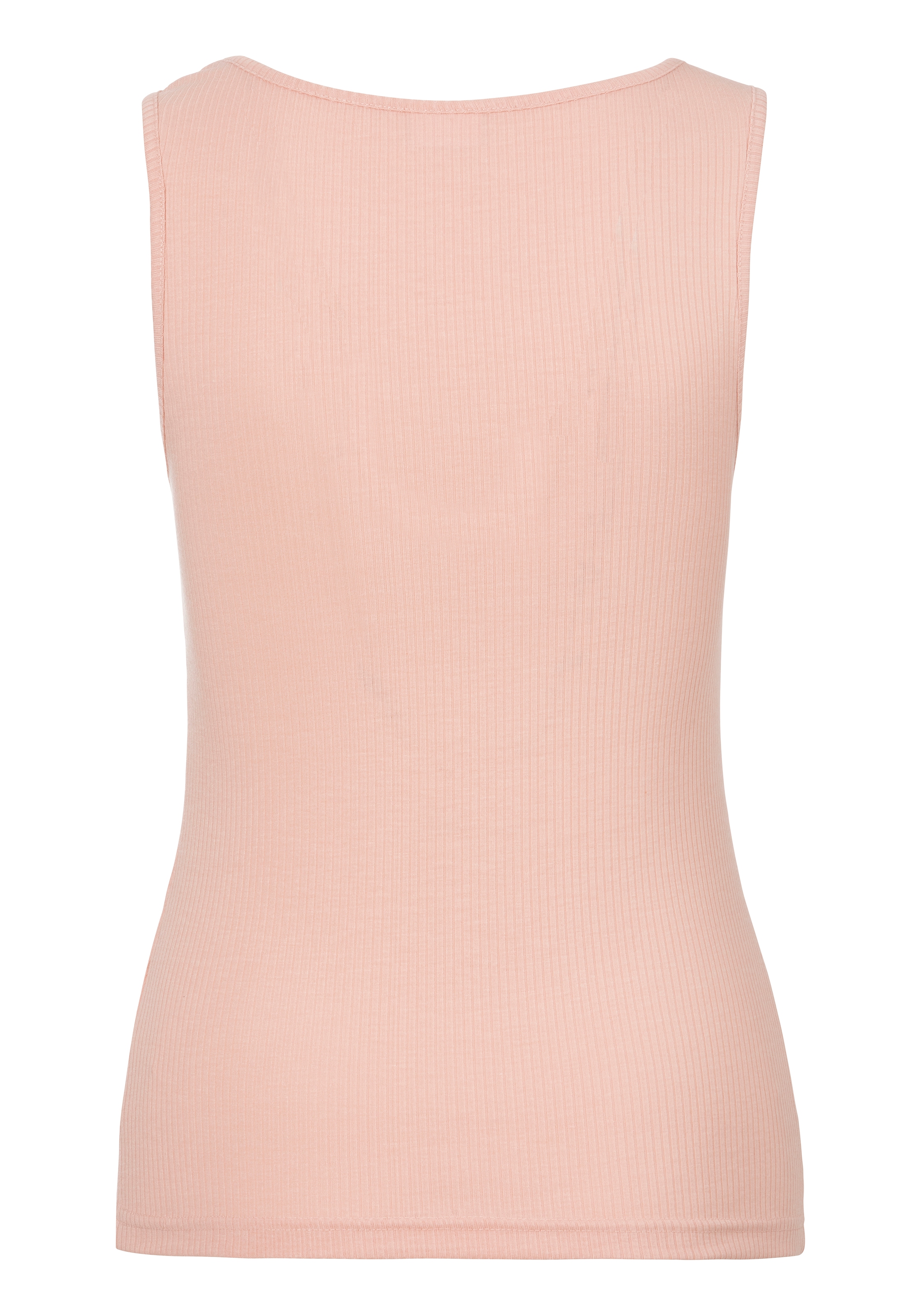 LASCANA Trägertop 1-teilig,  in geripptem Material mit Rundhalsausschnitt