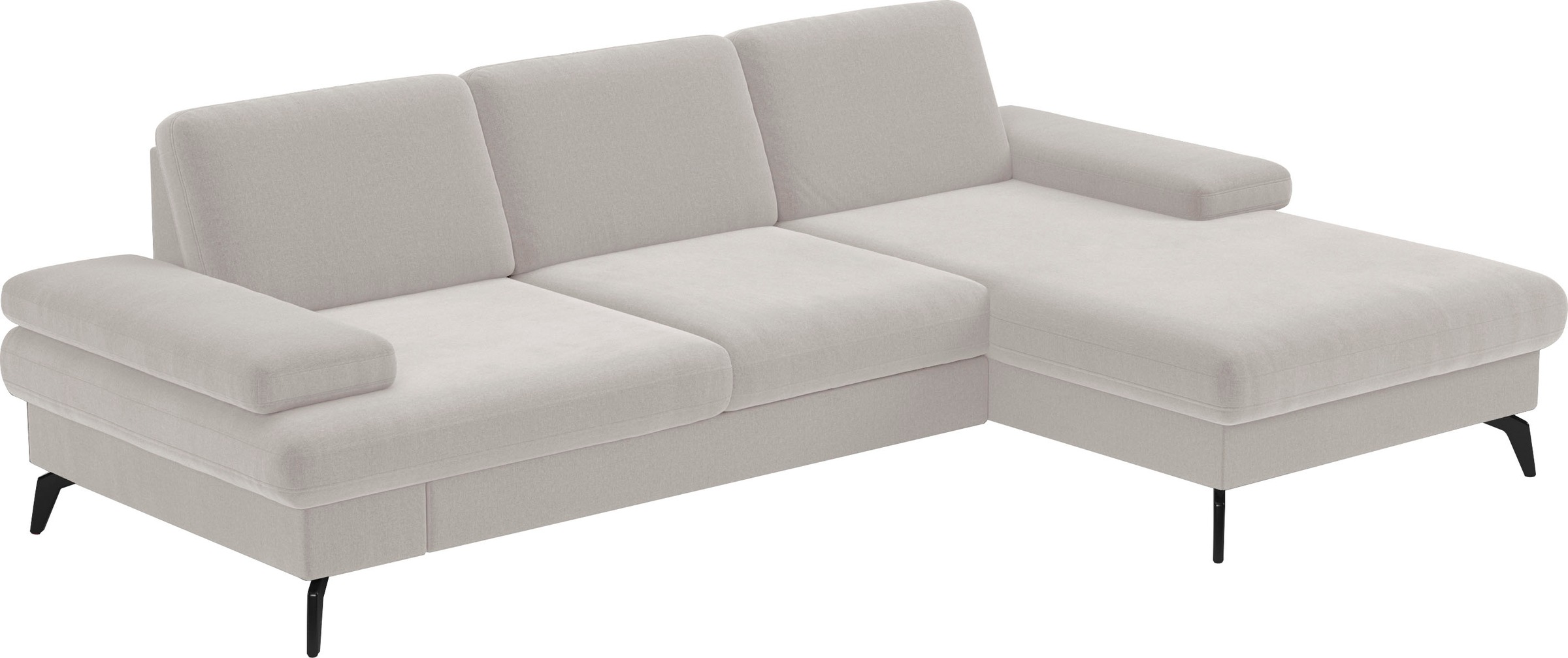 sit&more Ecksofa »Morris L-Form, inkl. Sitztiefenverstellung« wahlweise mit Armteilverstellung, Bettfunktion & Bettkasten