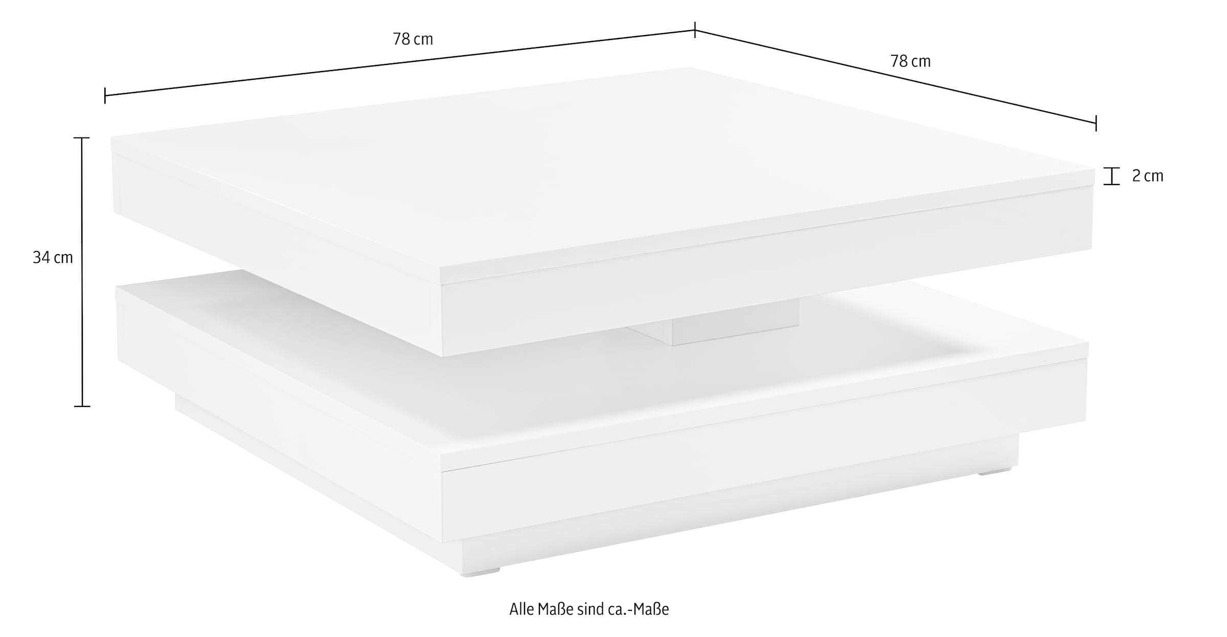 Home affaire Couchtisch »BEN«, mit drehbarer Platte