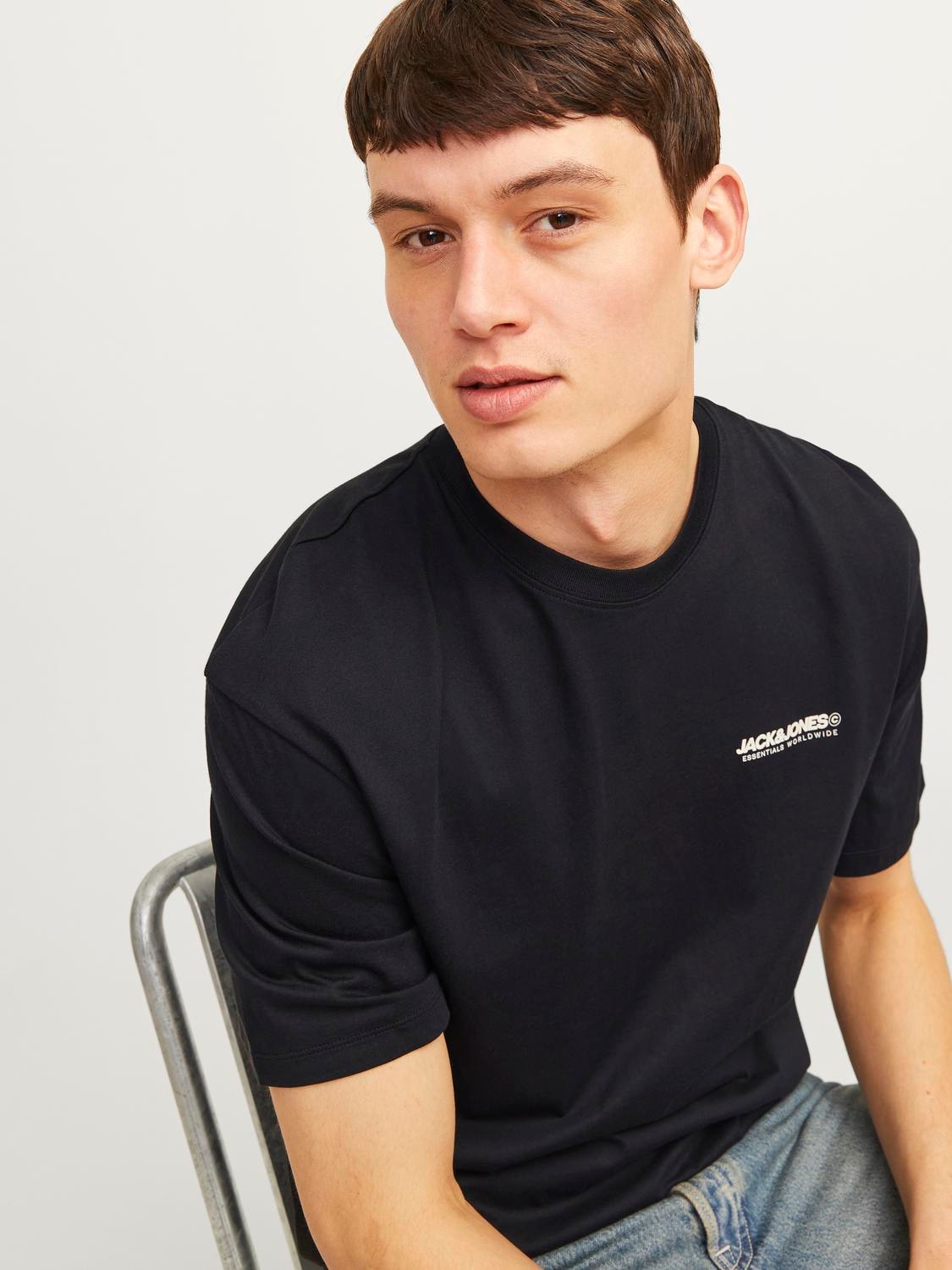 Jack & Jones Rundhalsshirt »JJELEGACY TEE SS O-NECK NOOS«