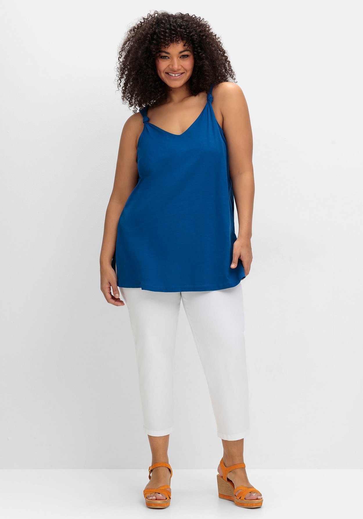 Sheego Longtop »Longtop mit Knotendetail am Träger«