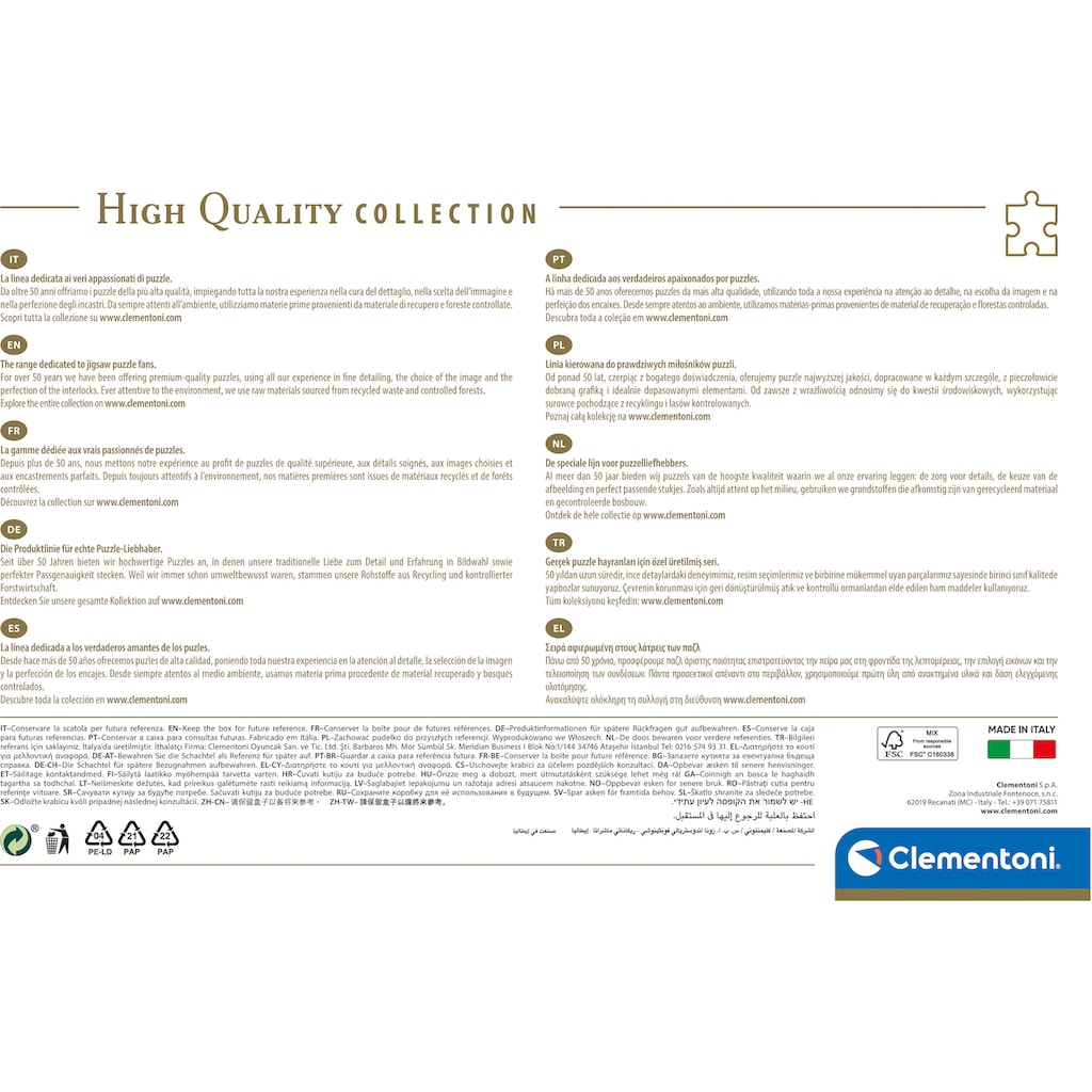 Clementoni® Puzzle »High Quality Collection, Traumhaftes Paris«, Made in Europe, FSC® - schützt Wald - weltweit