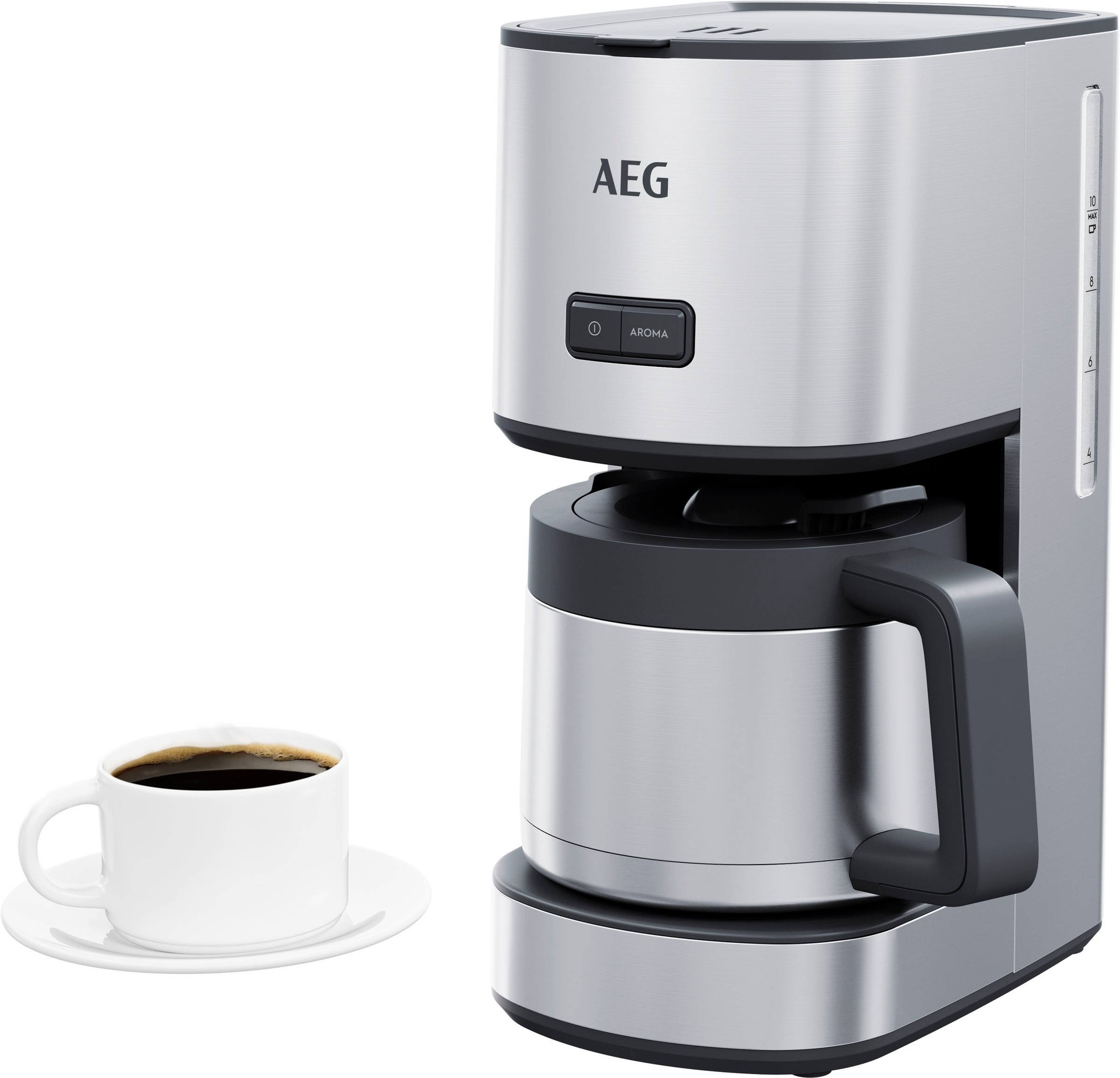 AEG Filterkaffeemaschine »CM4-1-6ST Gourmet 6«, Permanentfilter, 1x4