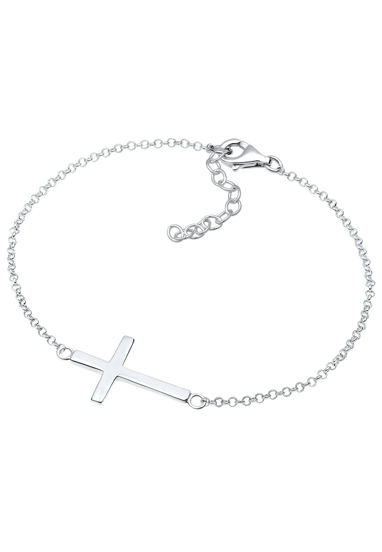 Elli Armkette »Armband Kreuz Horizontal Schlicht 925 Silber«