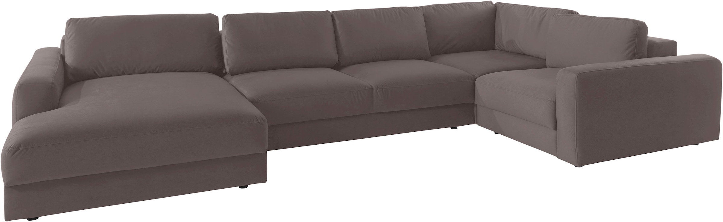 Places of Style Wohnlandschaft »Bloomfield, Mega Polsterprogramm, Breite 405cm, viel Platz, U-Form«, mit extra tiefer Sitzfläche, wahlweise mit Sitztiefenverstellung