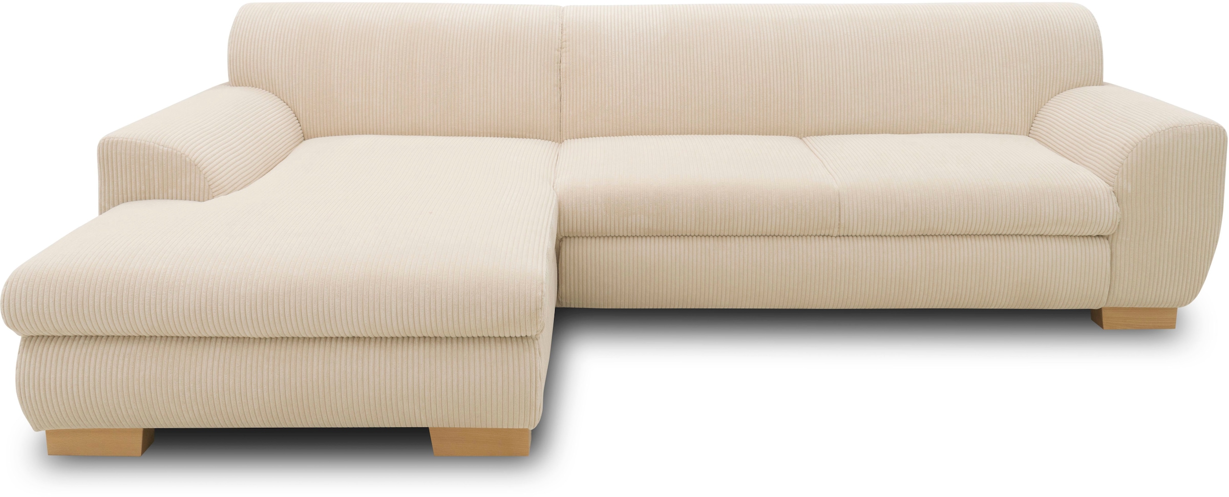 Home affaire Ecksofa »Nika zeitlos und elegant, L-Form«, wahlweise mit Bettfunktion, auch in Cord