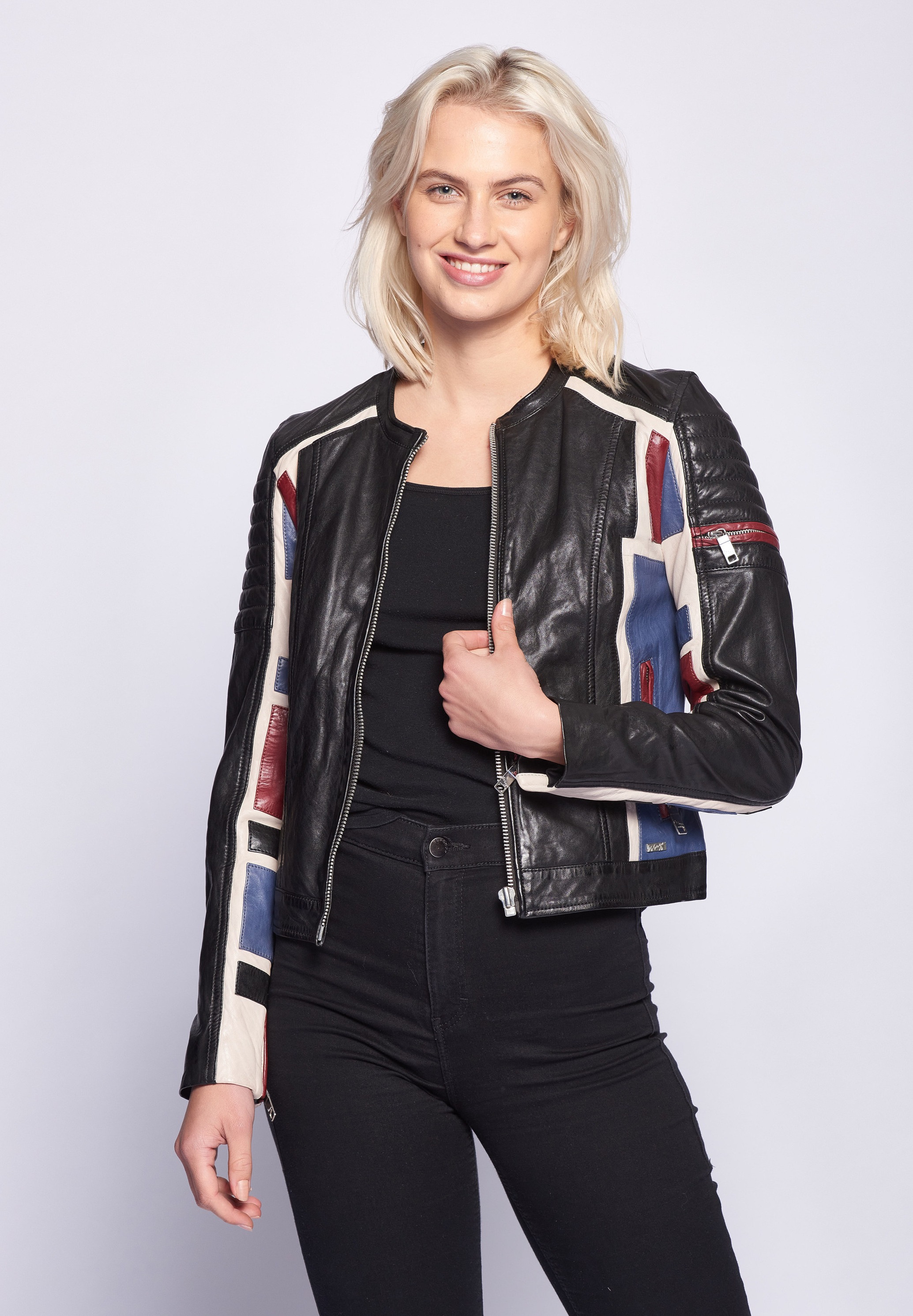 Maze Lederjacke »Lederjacke Nebraska«