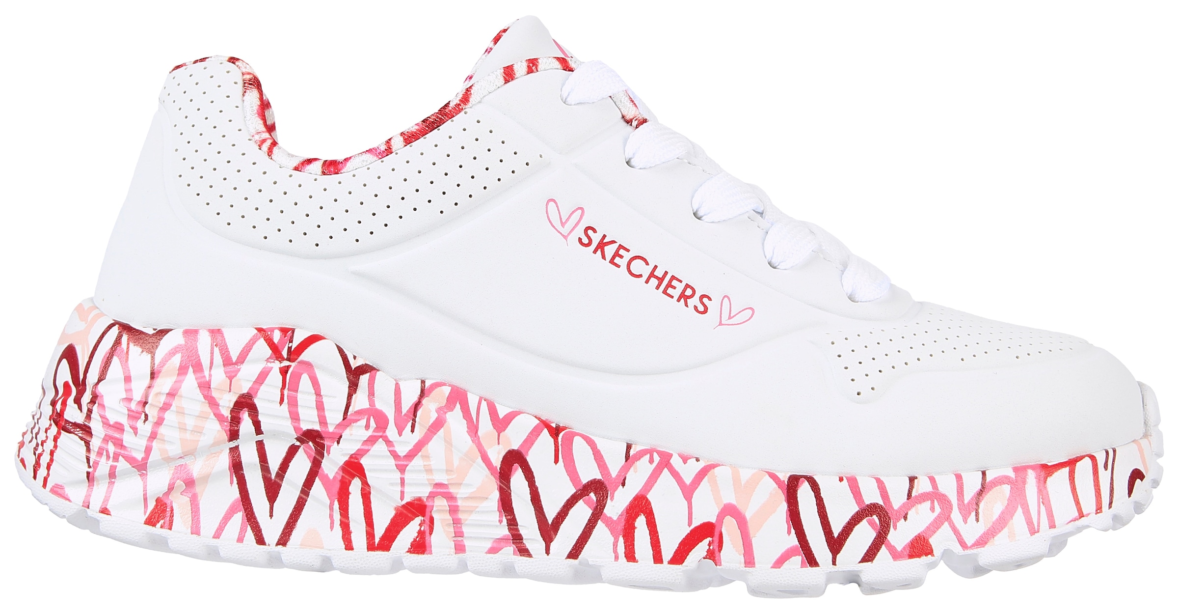 Skechers Kids Sneaker »UNO LITE«, Plateausneaker, Chunky Sneaker, Schnürschuh mit bedruckter Sohle